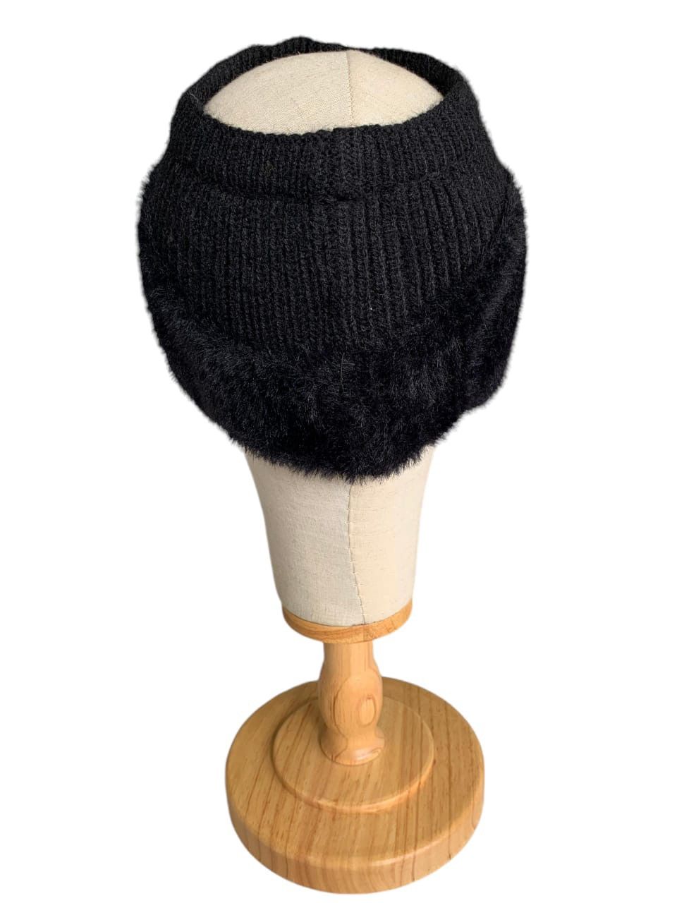 Japanese Brand Earflap with Fur Mohair Visor hats Size ONE SIZE - 6 Thumbnail