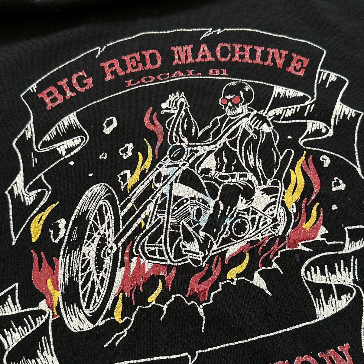 Harley Davidson SICK 90s Big Red Machine Single Stitch Tee T Shirt 3D Emblem Size US XXL / EU 58 / 5 - 4 Thumbnail