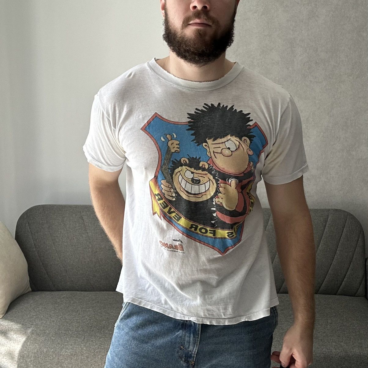 Designer × Vintage VTG Menaces For Ever From The Beano 1987 Single stitch Tee Size US M / EU 48-50 / 2 - 1 Thumbnail