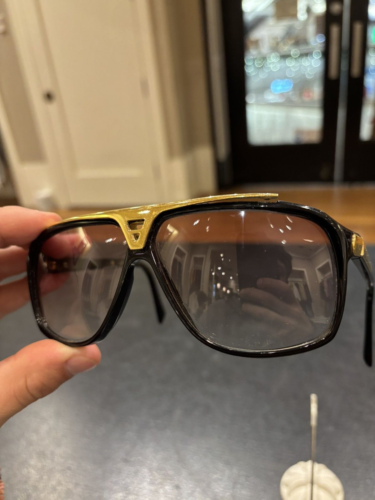 Louis Vuitton Louis Vuitton Evidence Millionaire Sunglasses Size ONE SIZE - 10 Thumbnail