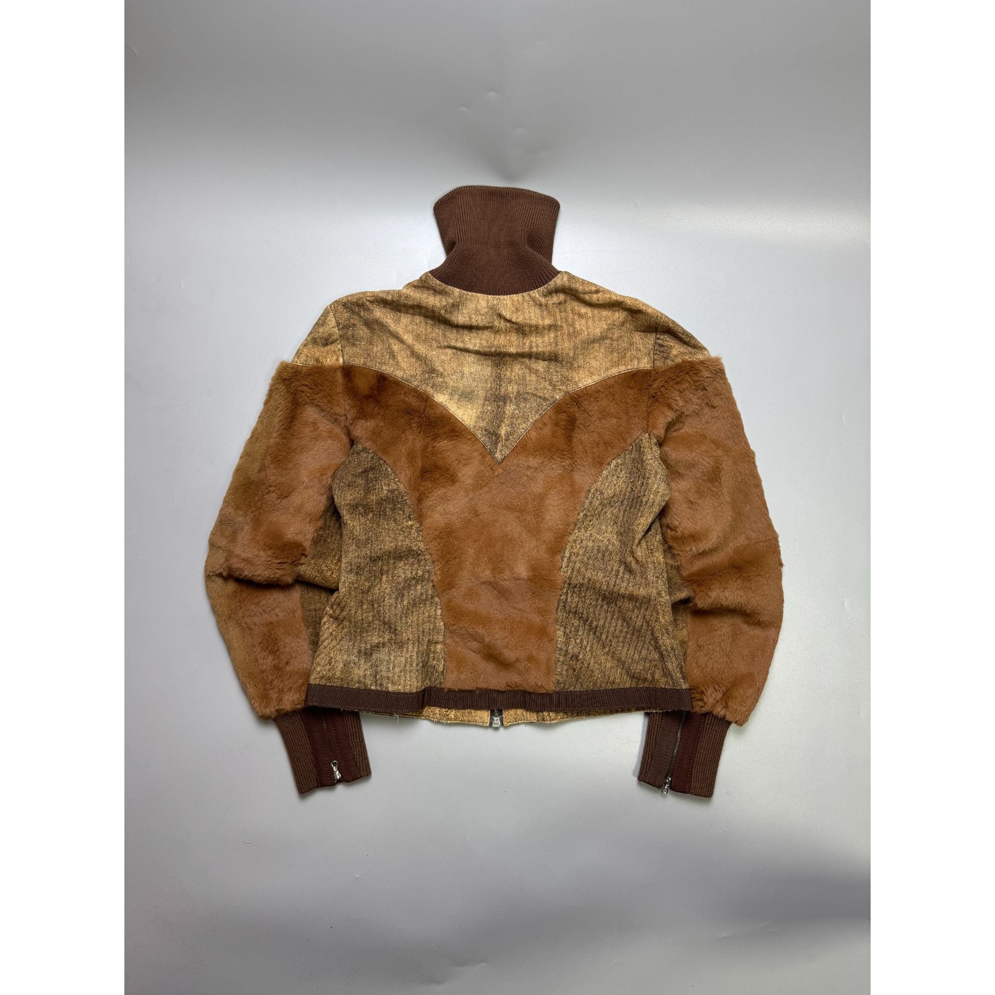 Versace Jeans Couture Versace Jeans Couture Rabbit Fur Coat (Y1126) Size L / US 10 / IT 46 - 11 Thumbnail