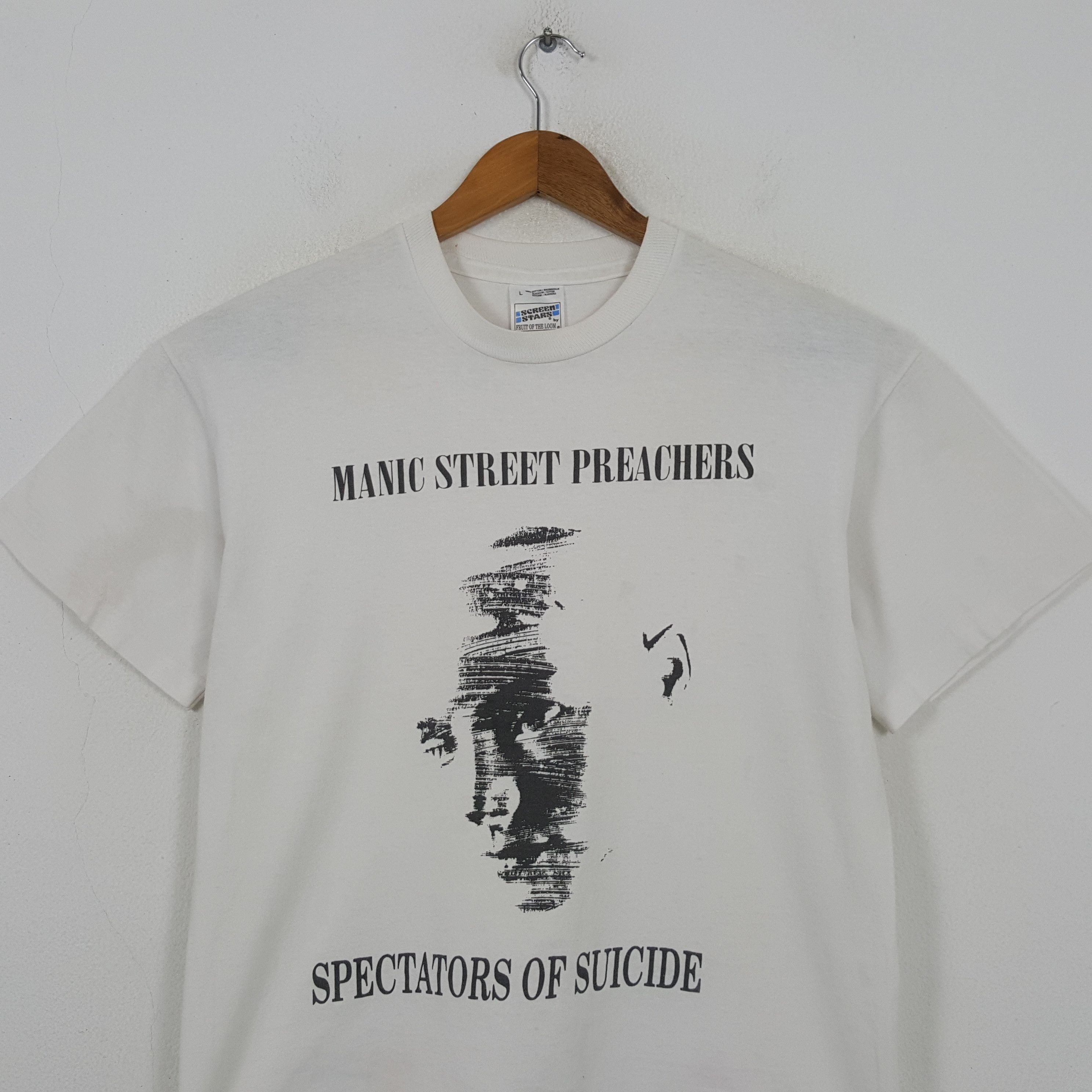 Band Tees Vintage 90's Manic Street Preachers Welsh Rock Band Tees 32 Size US M / EU 48-50 / 2 - 2 Thumbnail