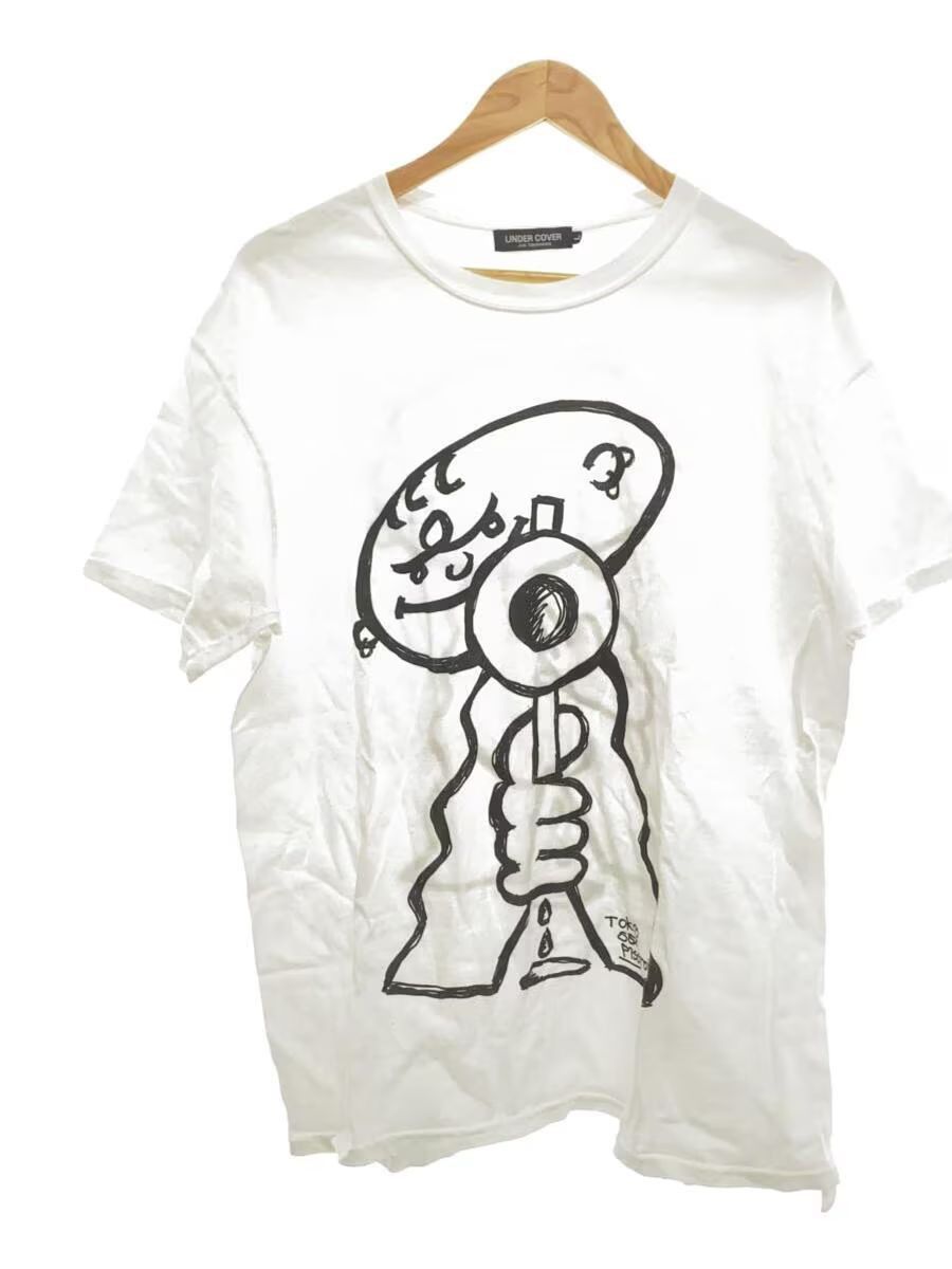 image of Undercover x Vandalize Piss Tee in White, Men's (Size Large)