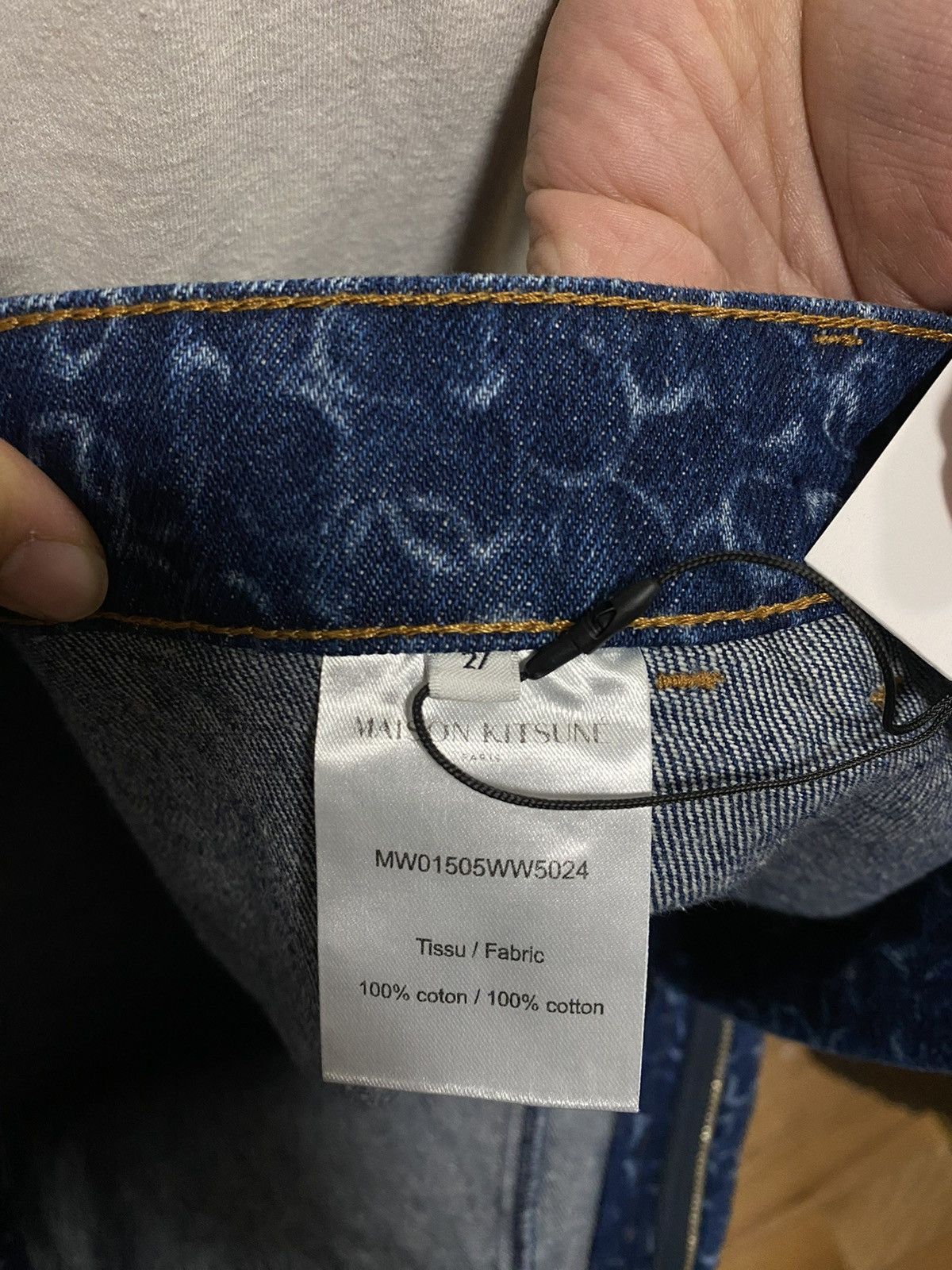 Maison Kitsune Maison Kitsuné Denim Mini Skirt Size 27" / US 4 / IT 40 - 7 Thumbnail