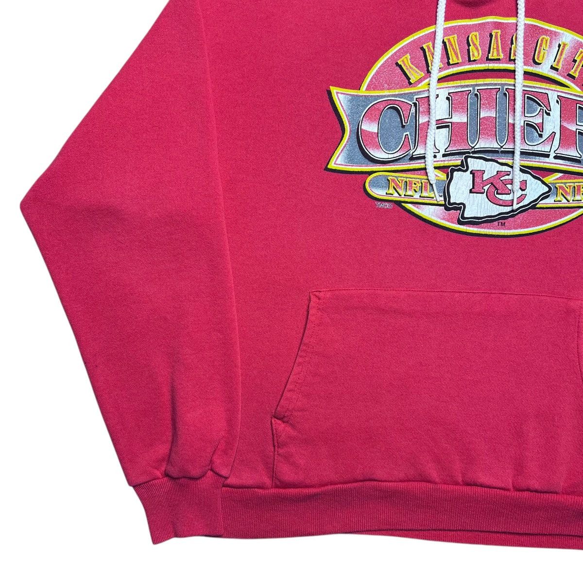 NFL Vtg 1995 NFL Kansas City Chiefs Spell Out 3D Print Hoodie Size US XL / EU 56 / 4 - 19 Thumbnail