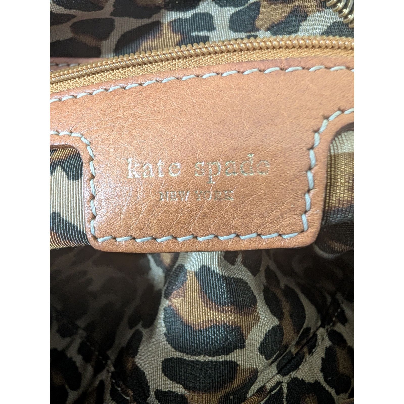 Kate Spade Kate Spade NY Travel Purse Black Nylon-Brown Leather-Gold Size ONE SIZE - 3 Thumbnail