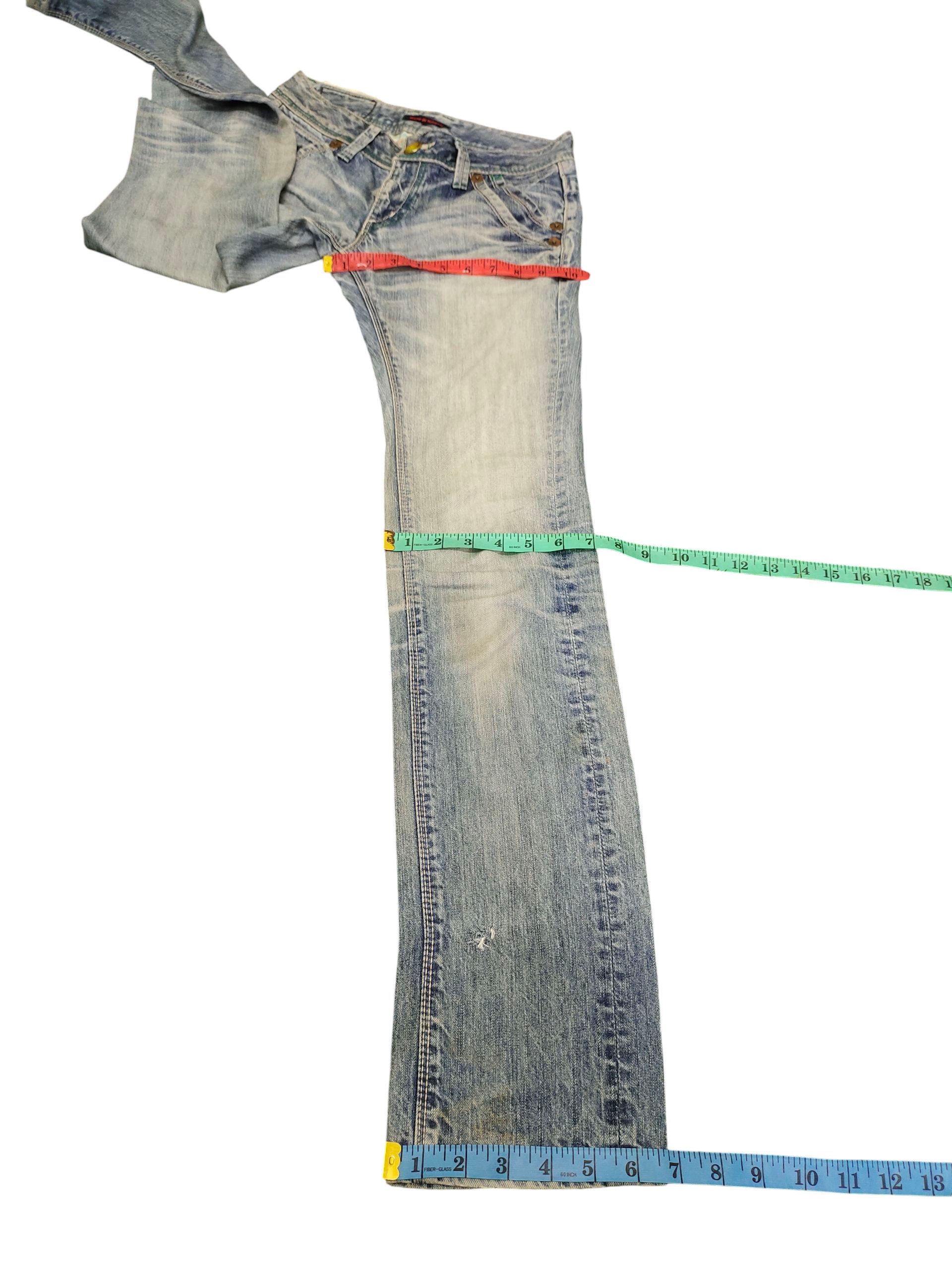 Comme des Garcons × Undercover Et Boite Japan Clawmark Distress Faded Denim Jeans Size US 28 / EU 44 - 16 Thumbnail