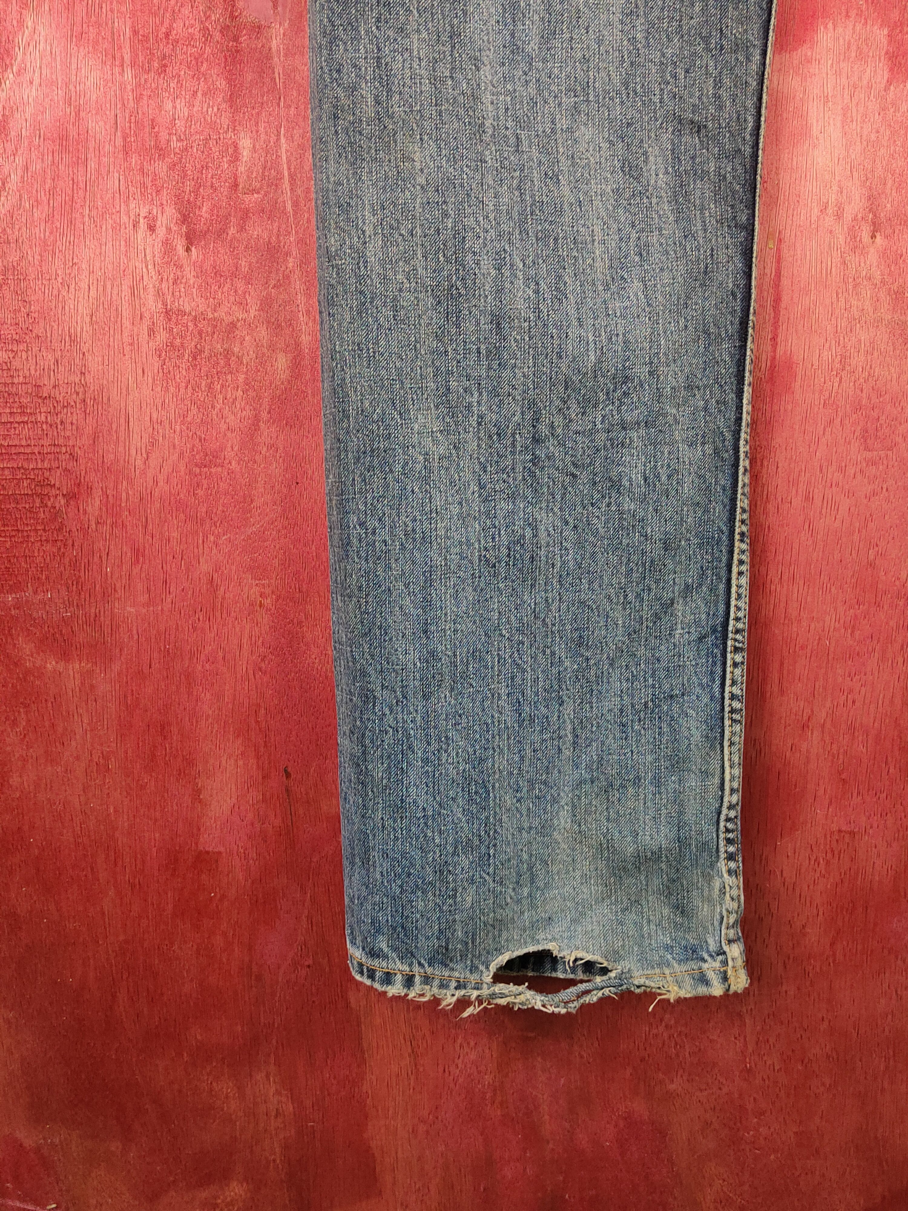 Japanese Brand Japanese Brand Blue Faded Distressed Ripped Jeans #S2251 Size US 32 / EU 48 - 9 Thumbnail