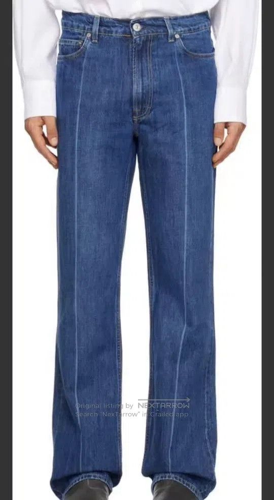 Our Legacy Our Legacy Indigo Denim Jeans, Straight Leg Slightly Flare Size US 32 / EU 48 - 1 Thumbnail