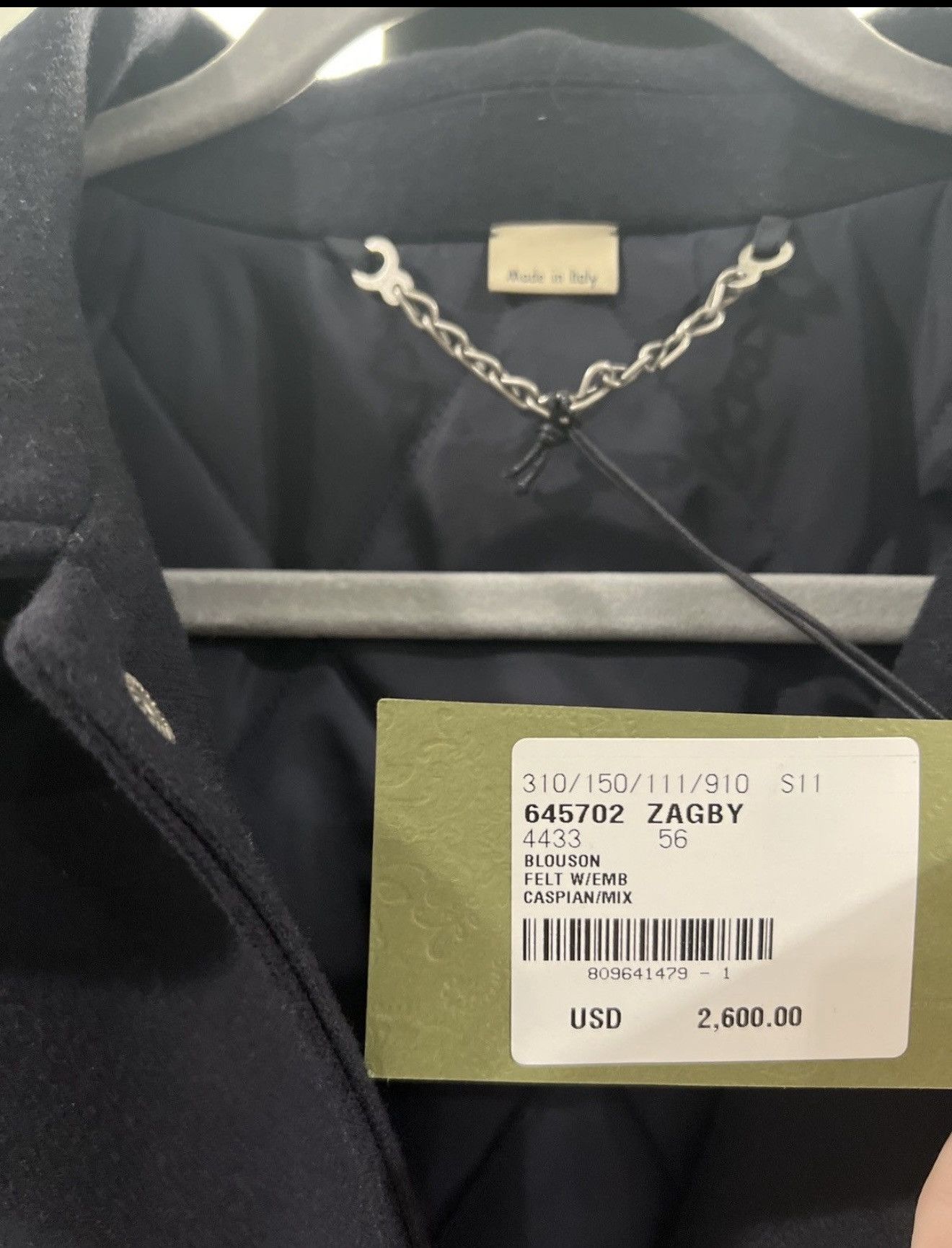 Gucci Gucci Felt Blouson Jacket “25” Heart Patch Size 56 NEW Size US XL / EU 56 / 4 - 3 Thumbnail