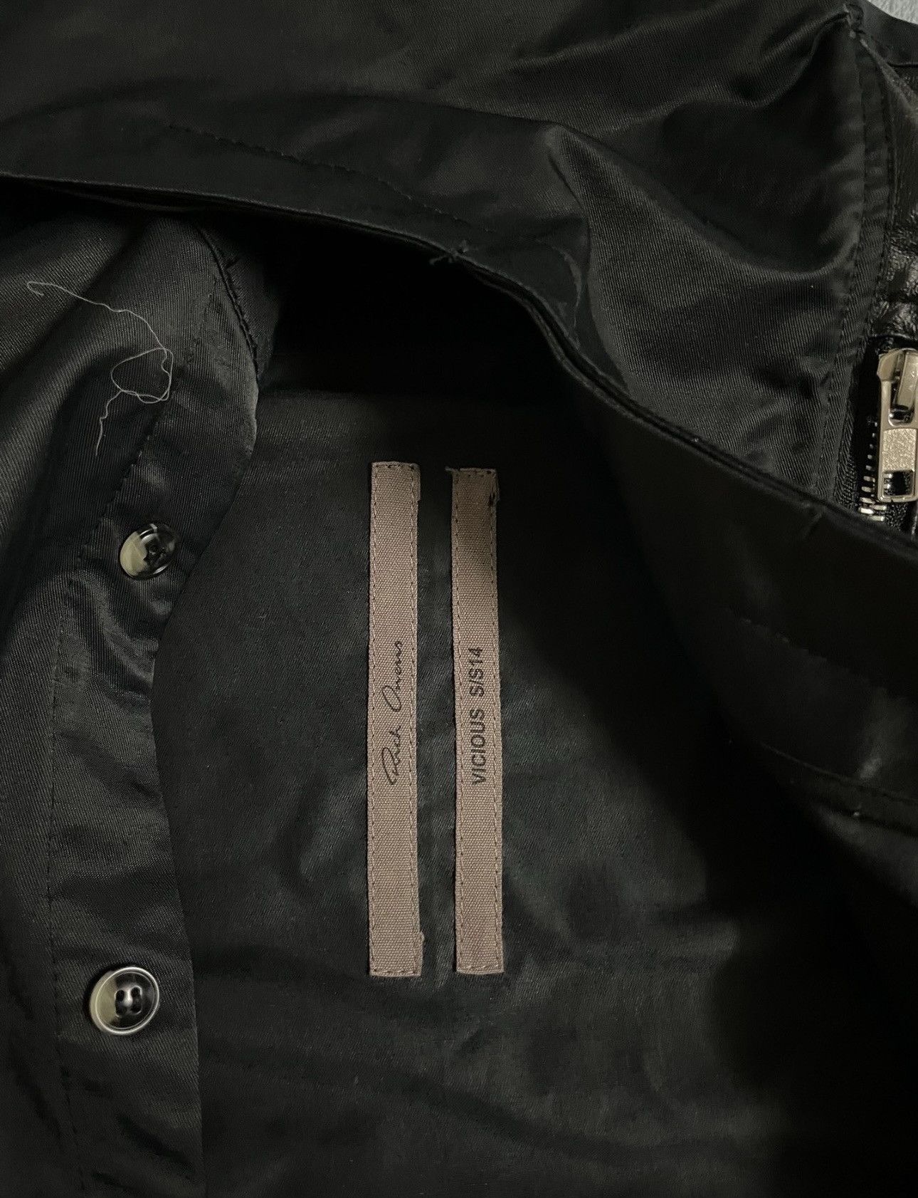 Rick Owens Rick Owens 14ss leather zipper shirt Size US M / EU 48-50 / 2 - 6 Thumbnail