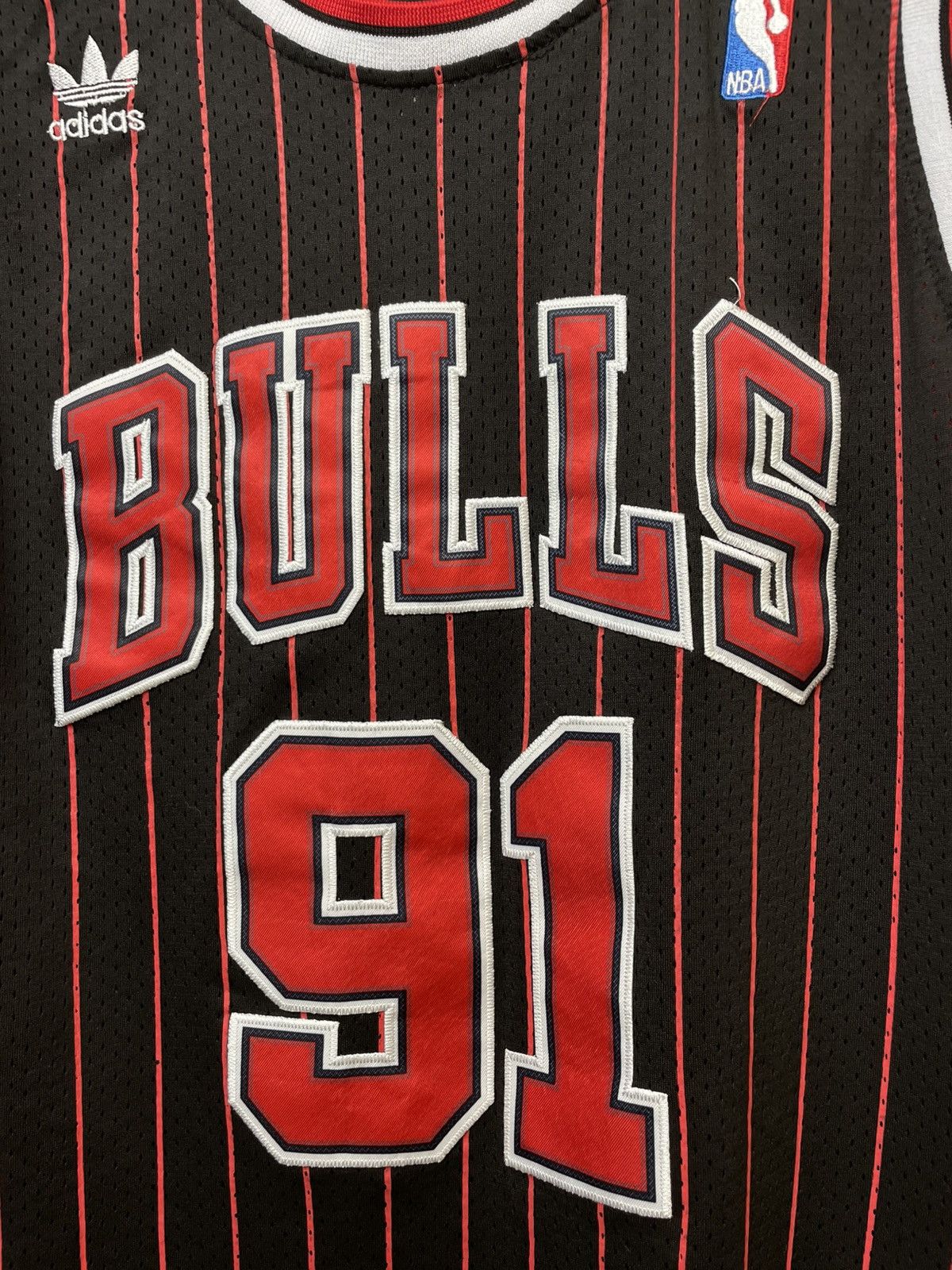 Adidas Chicago Bulls NBA Dennis Rodman #91 Embroidered Jersey Size US XL / EU 56 / 4 - 2 Thumbnail