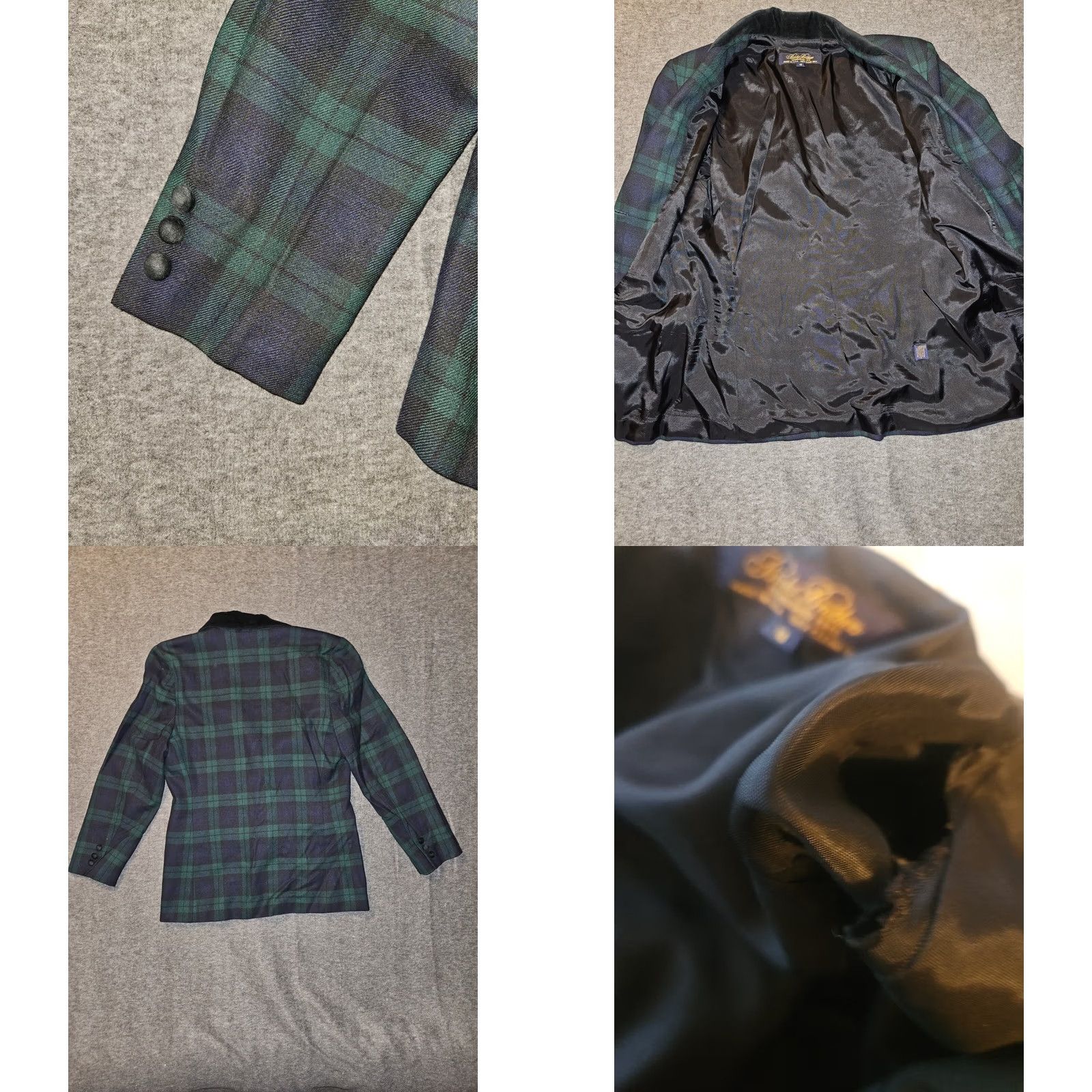 Brooks Brothers VINTAGE Brooks Brothers Blazer Women 10 Green Plaid Worsted Wool Made in USA Shirt Adults Womens 10 Green Plaid Secretary/Geek Style Size L / US 10 / IT 46 - 8 Thumbnail