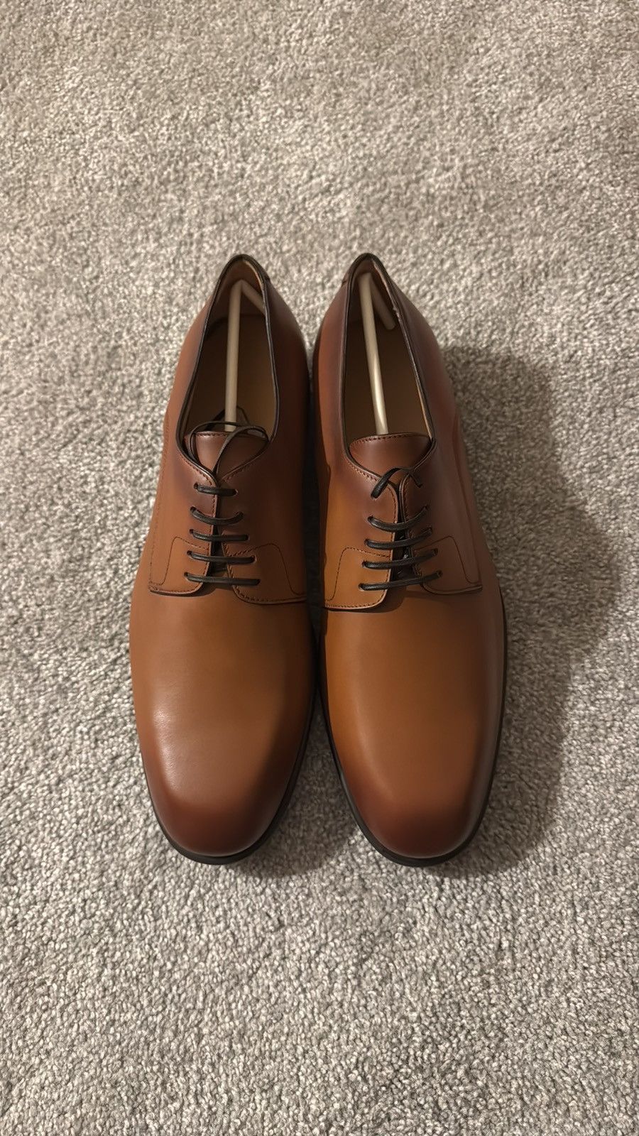 Salvatore Ferragamo Salvatore Ferragamo Calf Leather Lace-up Derbies Size US 11.5 / EU 44-45 - 15 Thumbnail