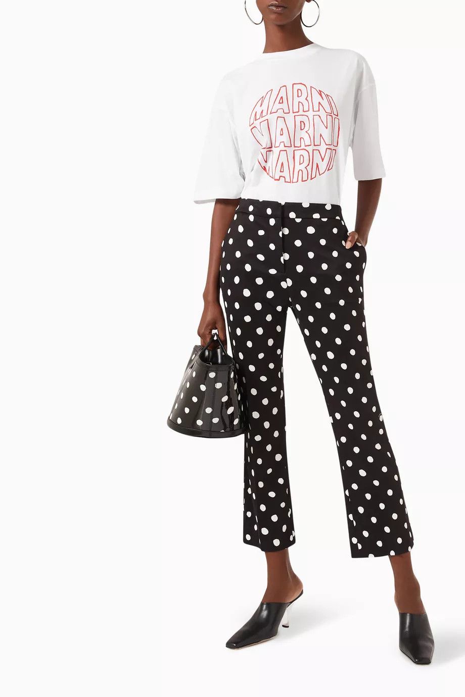 Marni o1y1125 Short Sleeves T-Shirt in White/Red Size S / US 4 / IT 40 - 4 Thumbnail