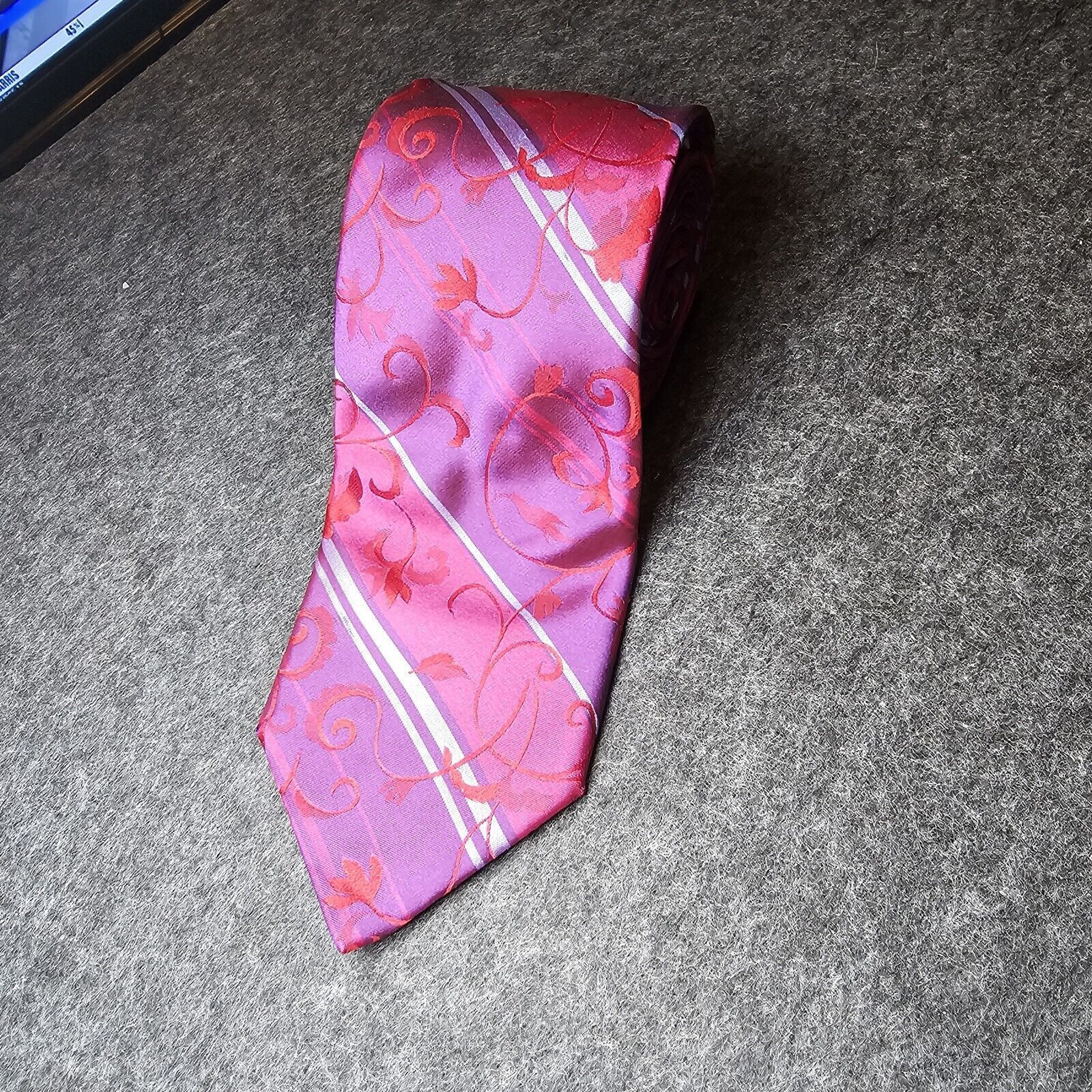 Ted Baker Ted Baker Repp Silk Tie Designer London Luxury USA Stripe Size ONE SIZE - 5 Thumbnail