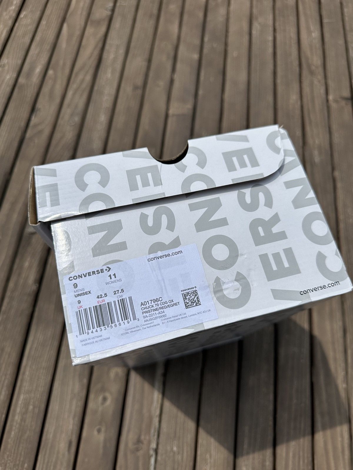 Converse Converse x Comme des Garçons PLAY Chuck 70 Low Pristine Red Size US 9 / EU 42 - 10 Thumbnail