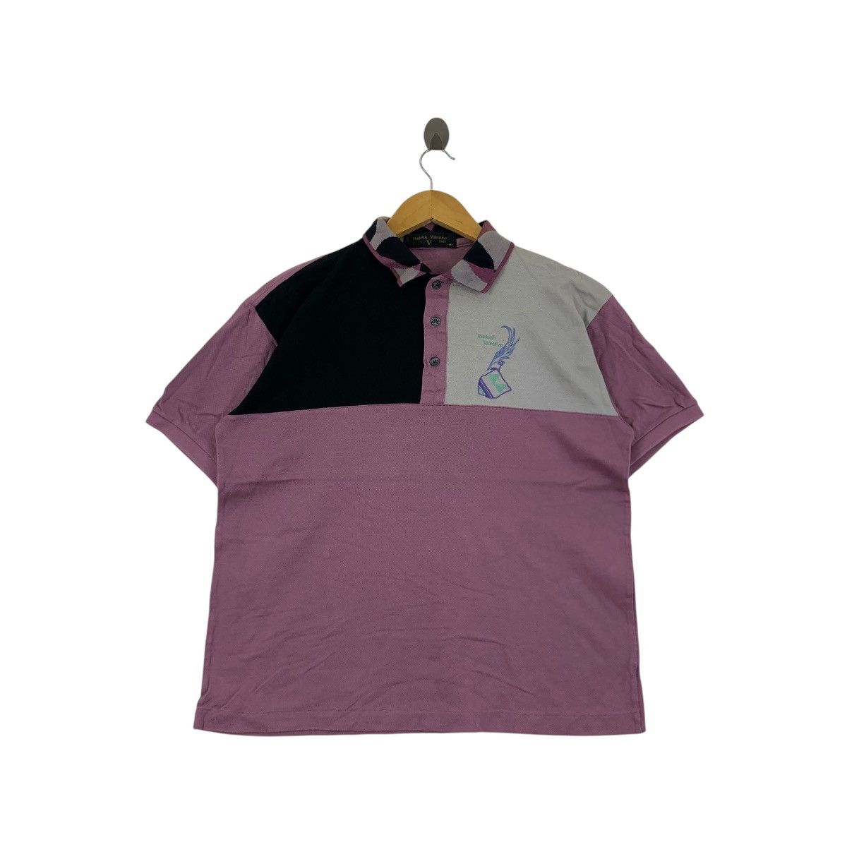 Vintage Vintage RUDOLPH VALENTINO ITALY Embroidered Polo Size M / US 6-8 / IT 42-44 - 1 Thumbnail
