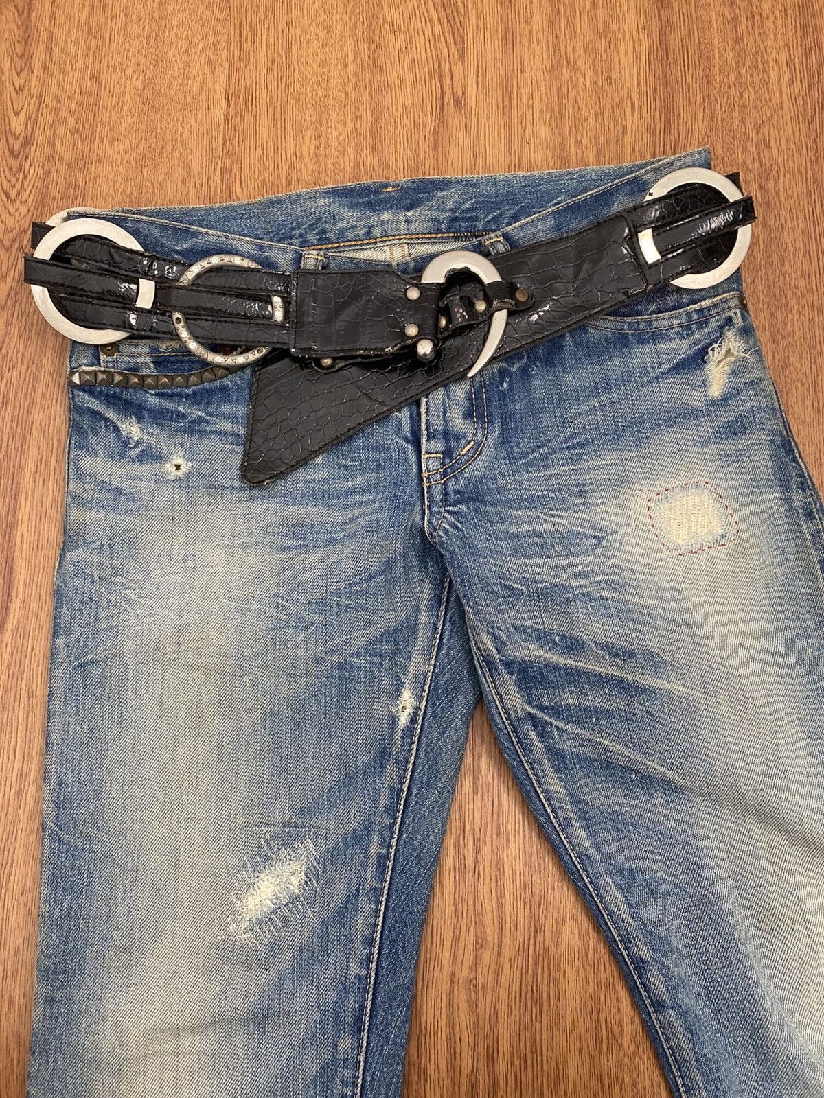If Six Was Nine Crystal ringer Y2K belt Size ONE SIZE - 2 Thumbnail