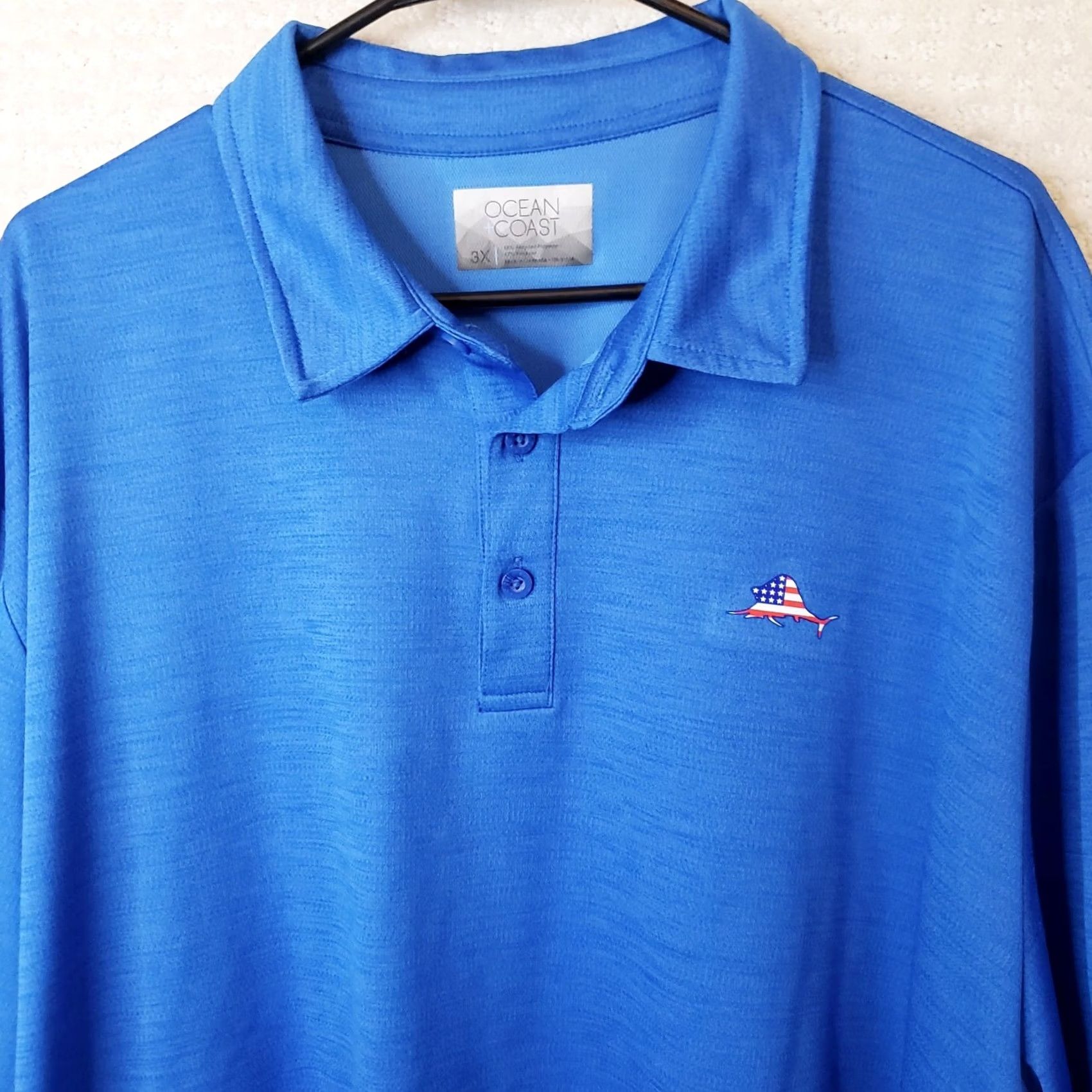 Vintage Ocean & Coast Polo Men's 3XL Short Sleeve Shirt Blue Size US XXL / EU 58 / 5 - 3 Thumbnail