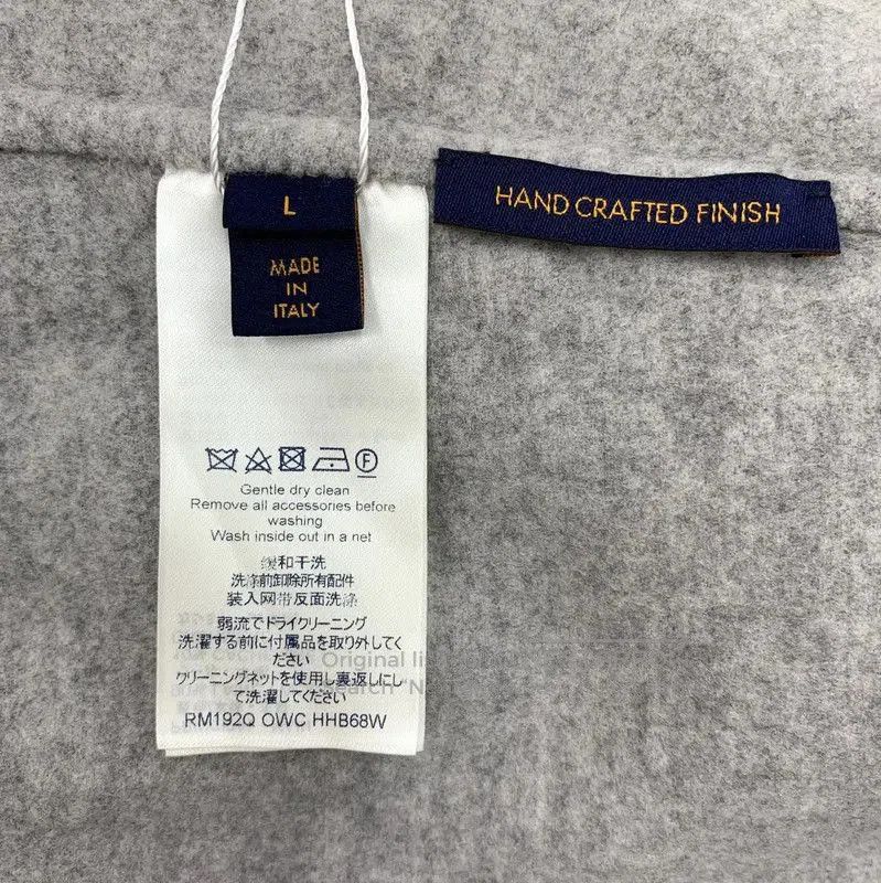 Louis Vuitton Louis Vuitton Gray Wool Men's Hoodie . Size US L / EU 52-54 / 3 - 7 Thumbnail