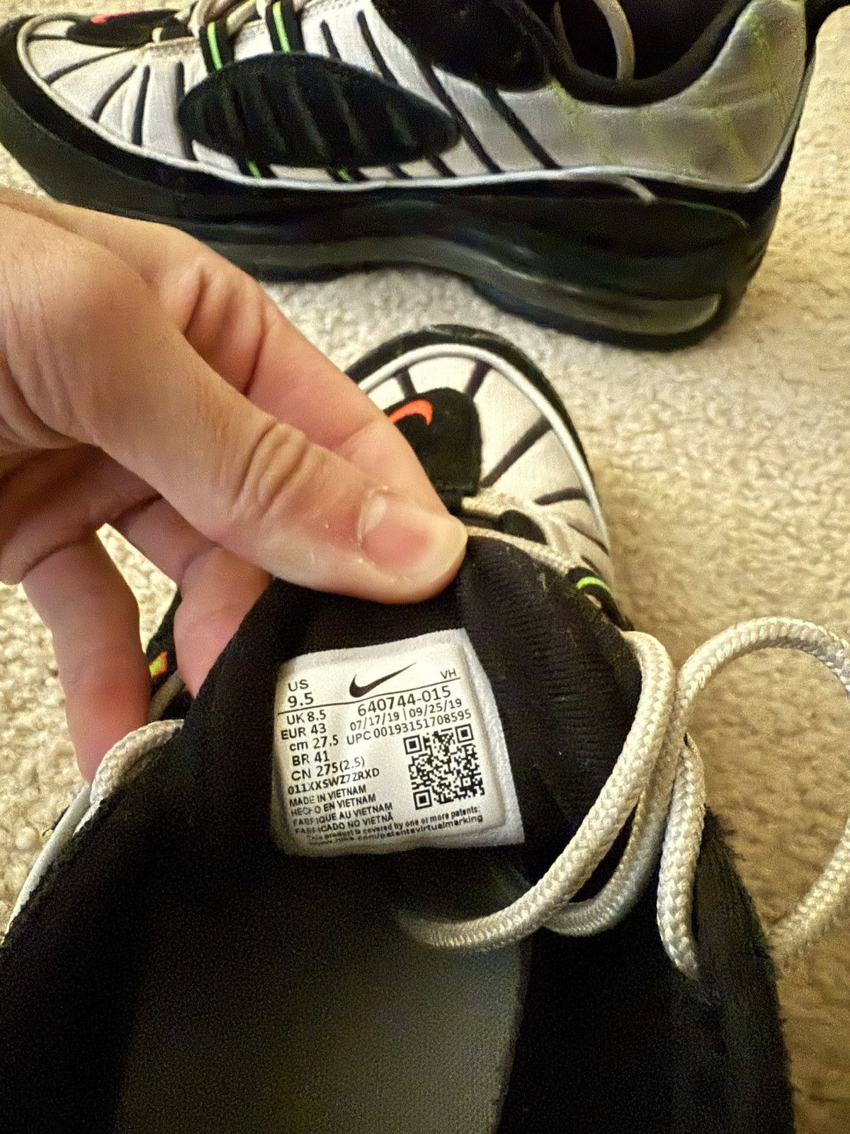 Nike Air max 98 highlighter Size US 9.5 / EU 42-43 - 6 Thumbnail