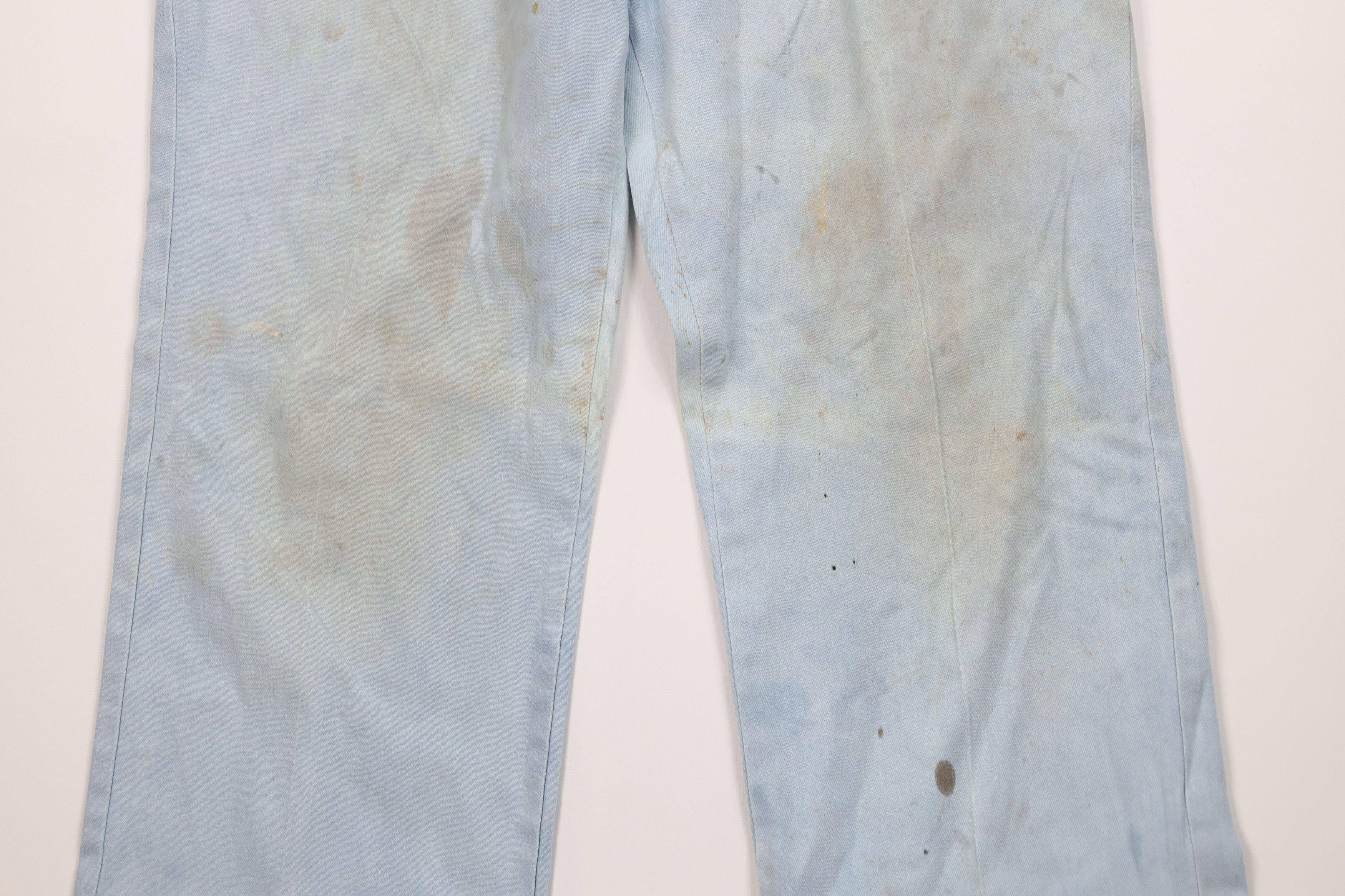 Lee Vintage 70s Lee Flared Wide Leg Denim Jeans Blue USA Size US 36 / EU 52 - 3 Thumbnail