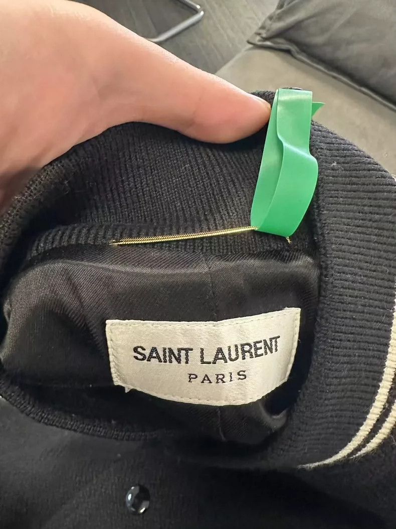 Yves Saint Laurent YSL Black and White Varsity Jacket-2506 Size US M / EU 48-50 / 2 - 3 Thumbnail