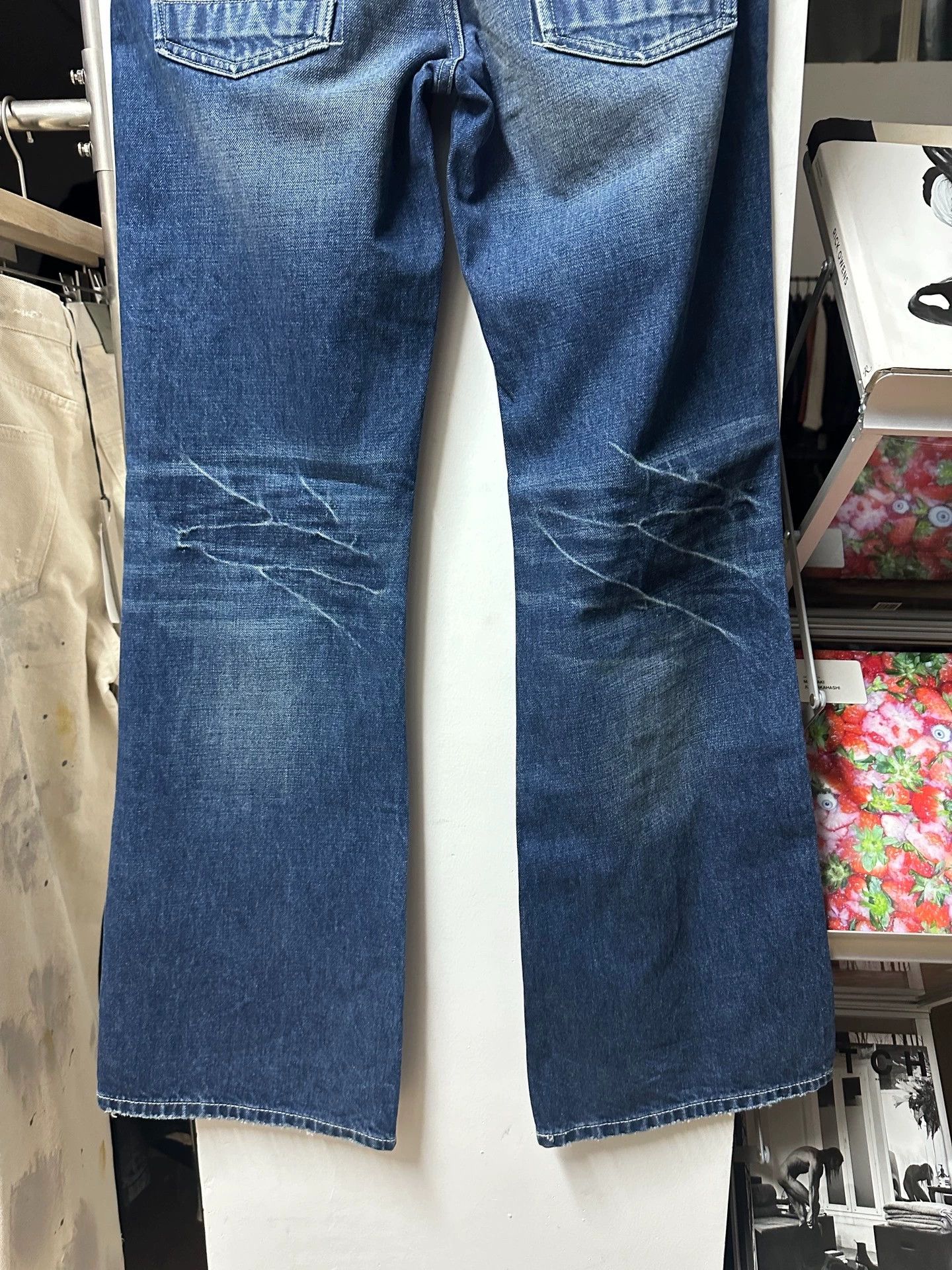 Fax Copy Express Fax Copy Express 000 Slim Flare Denim Raw Jean Size 28" / US 6 / IT 42 - 5 Thumbnail