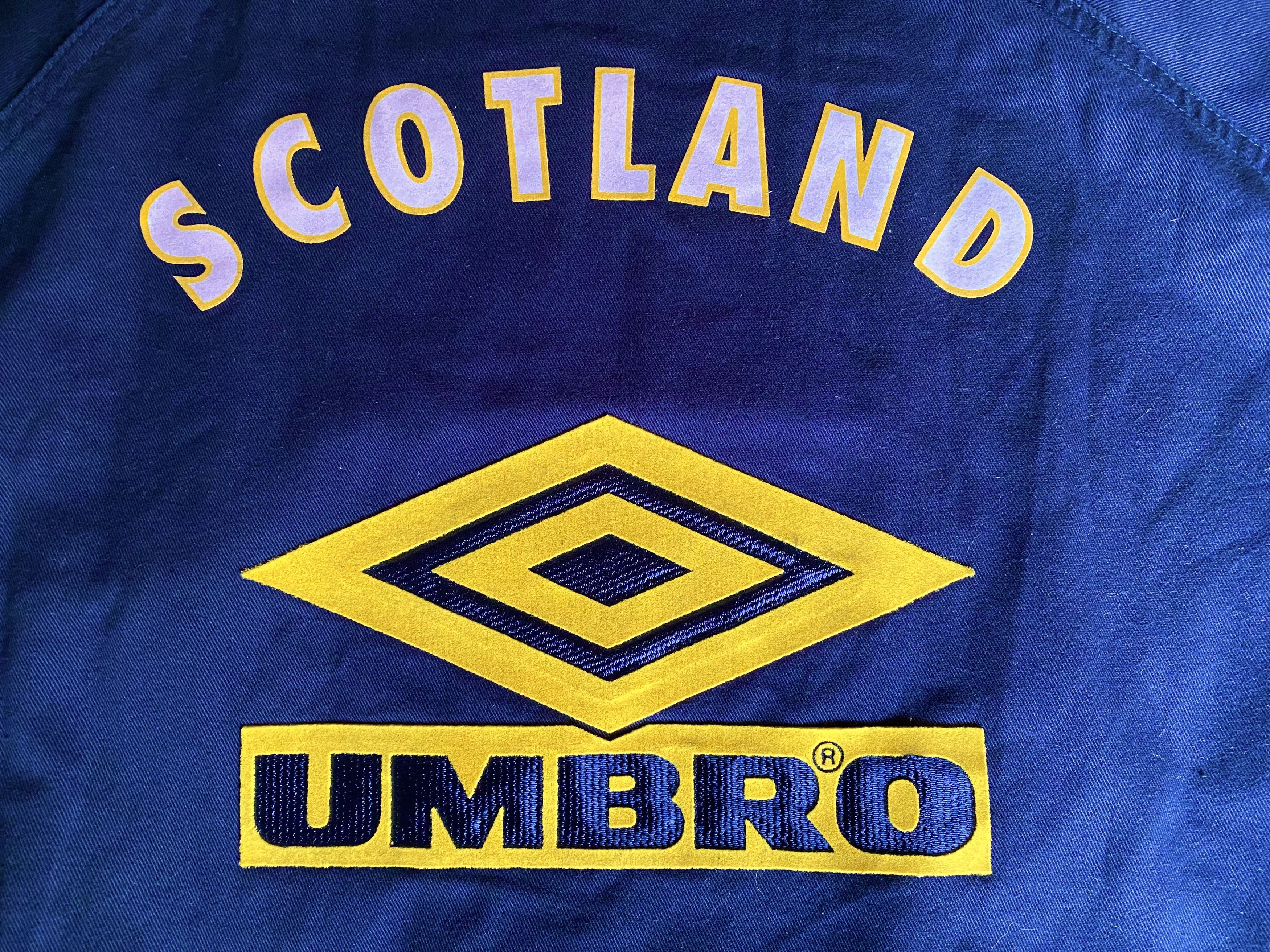 Umbro Scotland Training Drill Top 1993 1995 Size US XL / EU 56 / 4 - 9 Thumbnail