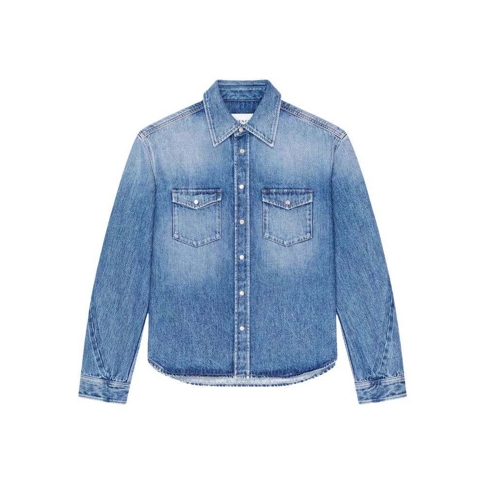 Givenchy Givenchy BLUE Shirts Size US XL / EU 56 / 4 - 1 Thumbnail
