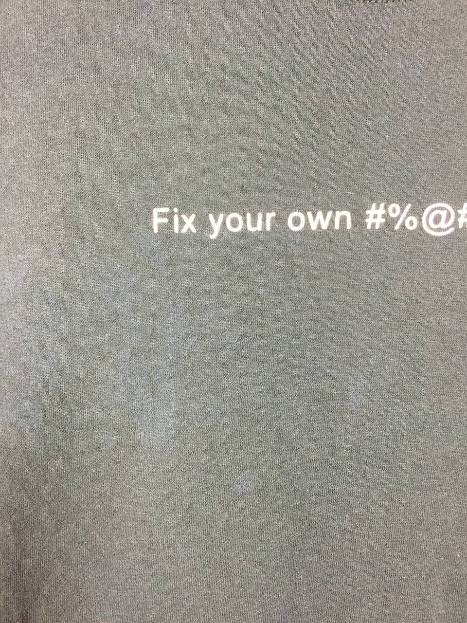 Vintage Vtg Fix Your Own #%@# Computer Funny Humor Tee Size US M / EU 48-50 / 2 - 4 Thumbnail