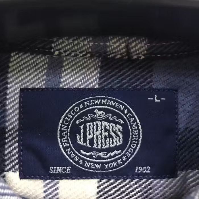 Flannel J.Press Plaid Tartan Flannel Shirt Size US L / EU 52-54 / 3 - 4 Thumbnail