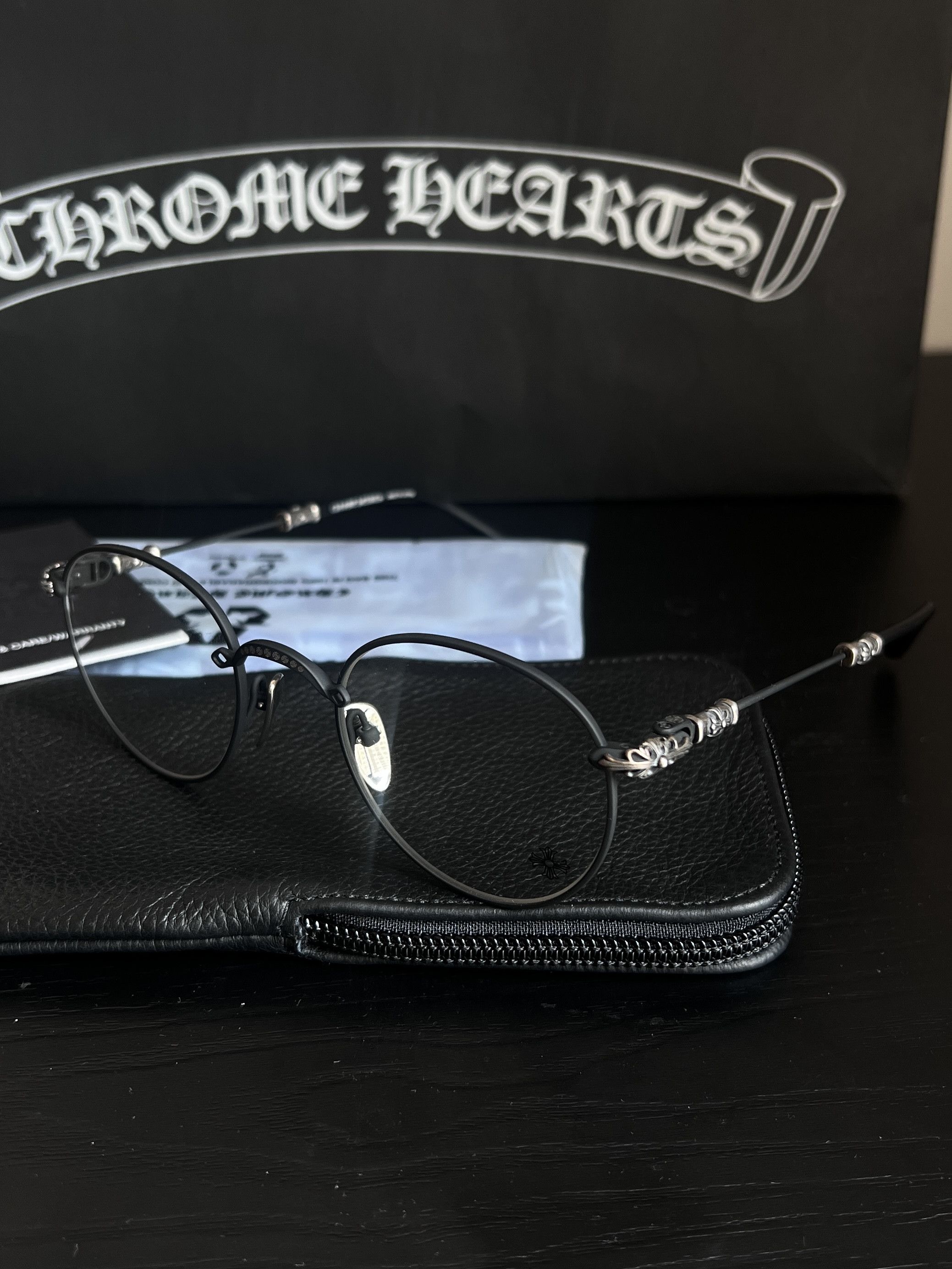 Chrome Hearts Chrome Hearts BUBBA – A – MATTE BLACK Glasses Size ONE SIZE - 3 Thumbnail