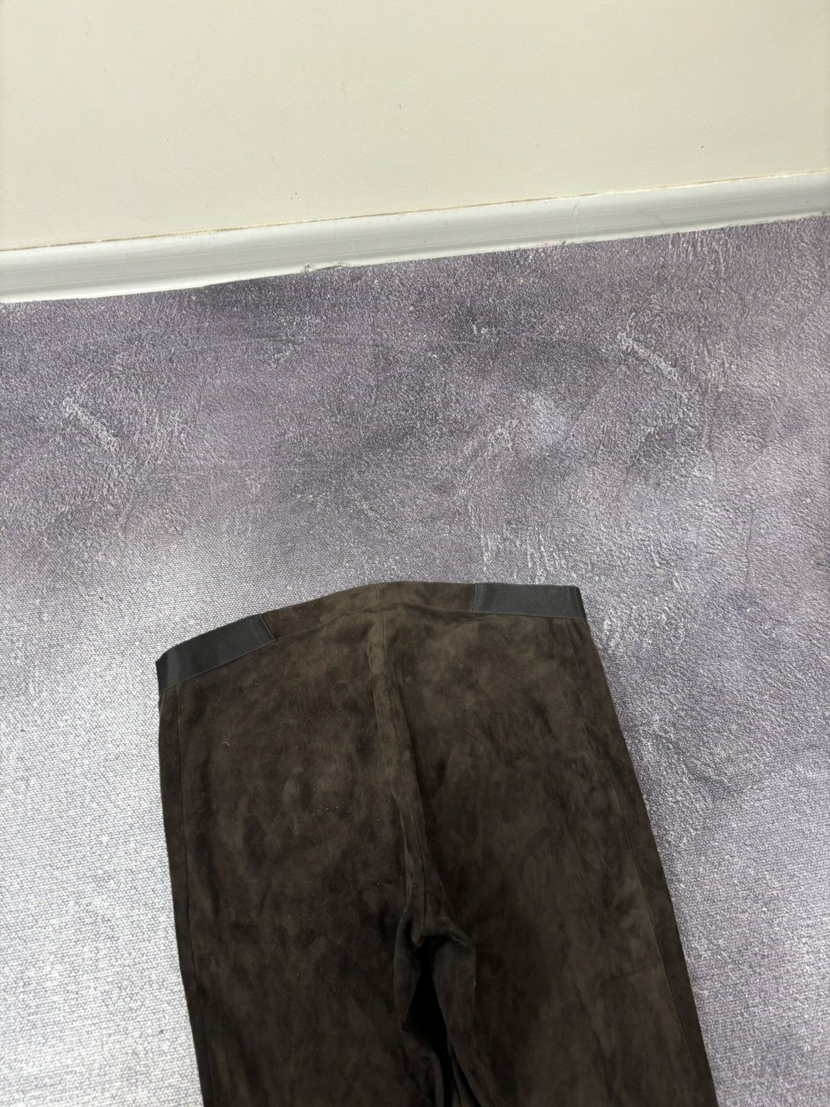 Alice + Olivia Alice + Olivia Suede Leather Front Zip Brown Leggings Pants Size 30" / US 8 / IT 44 - 14 Thumbnail