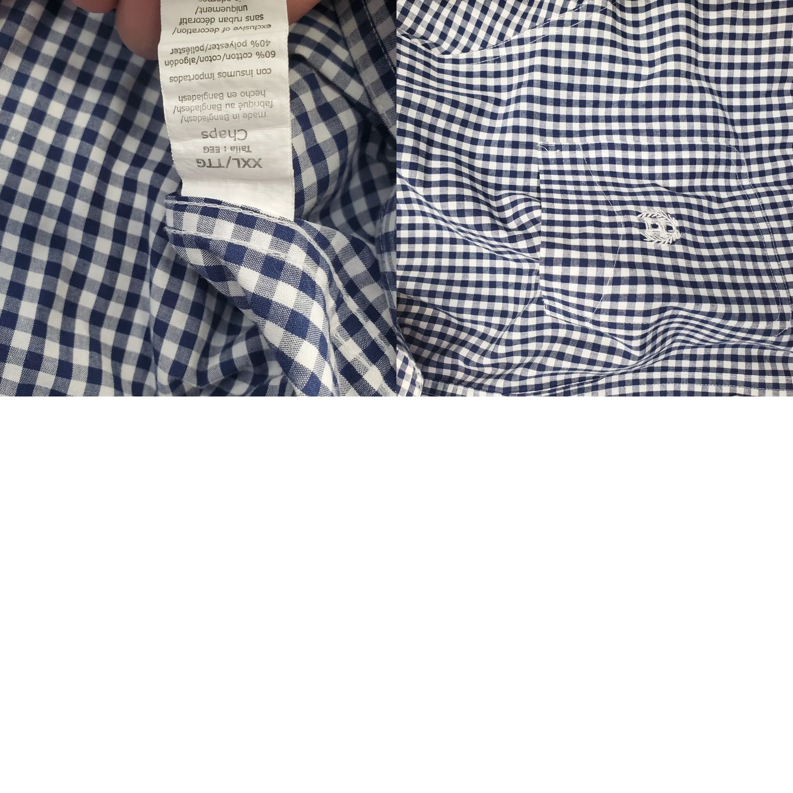 Chaps Chaps Shirt Mens XXL Multi Check Easy Care Button-Up Collared Casual Size US XXL / EU 58 / 5 - 8 Thumbnail