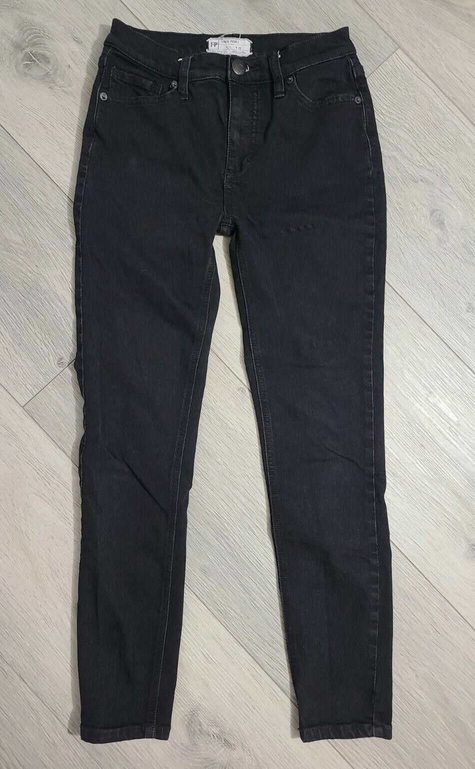 Free People Free People Jeans Size 25 Black Skinny Stretch Size 25" / US 0 / IT 36 - 1 Thumbnail