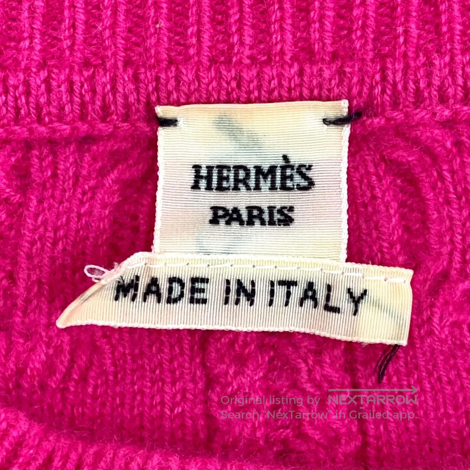 Hermes Hermes Red Horseshoe Jacquard Wool Sweater. Size US S / EU 44-46 / 1 - 5 Thumbnail