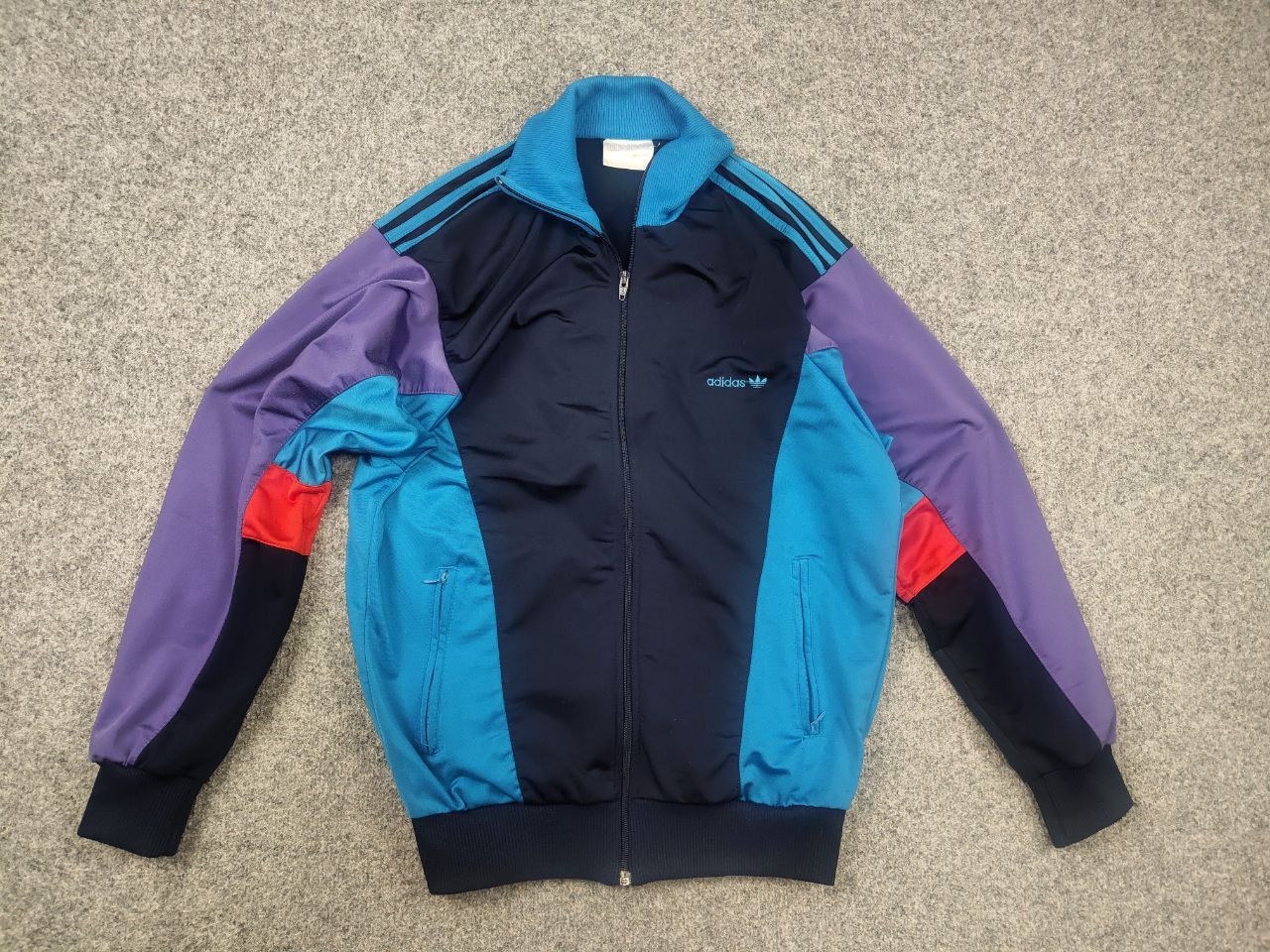 Adidas Vintage 90's Adidas Originals Bright Zip Track Jacket Retro Size US L / EU 52-54 / 3 - 8 Thumbnail