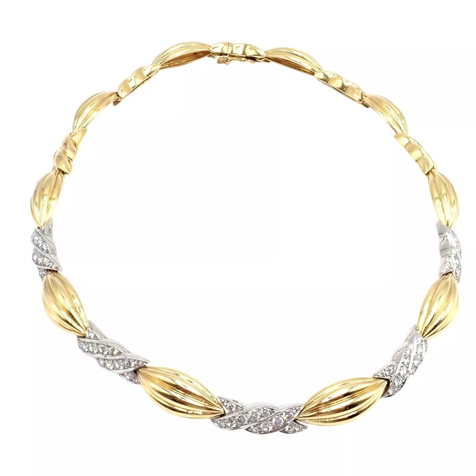 Tiffany & Co. Tiffany & Co 18k Yellow + White Gold Diamond Candy Necklace Size ONE SIZE - 15 Thumbnail