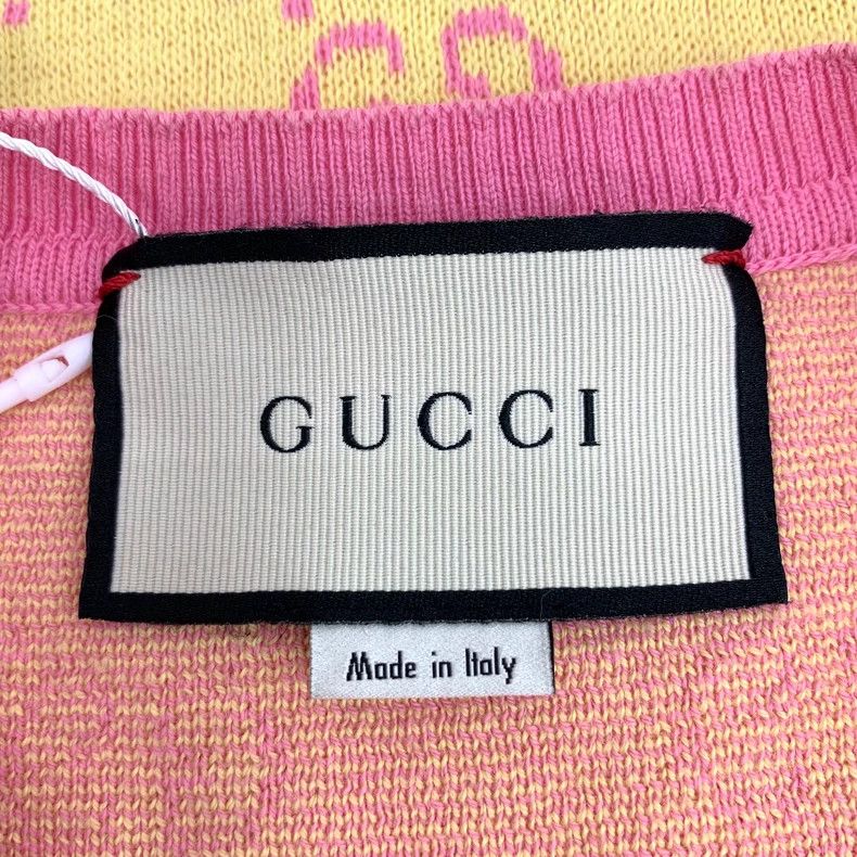 Gucci Gucci Color-blocked logo jacquad full-print cotton round-n Size S / US 4 / IT 40 - 5 Thumbnail