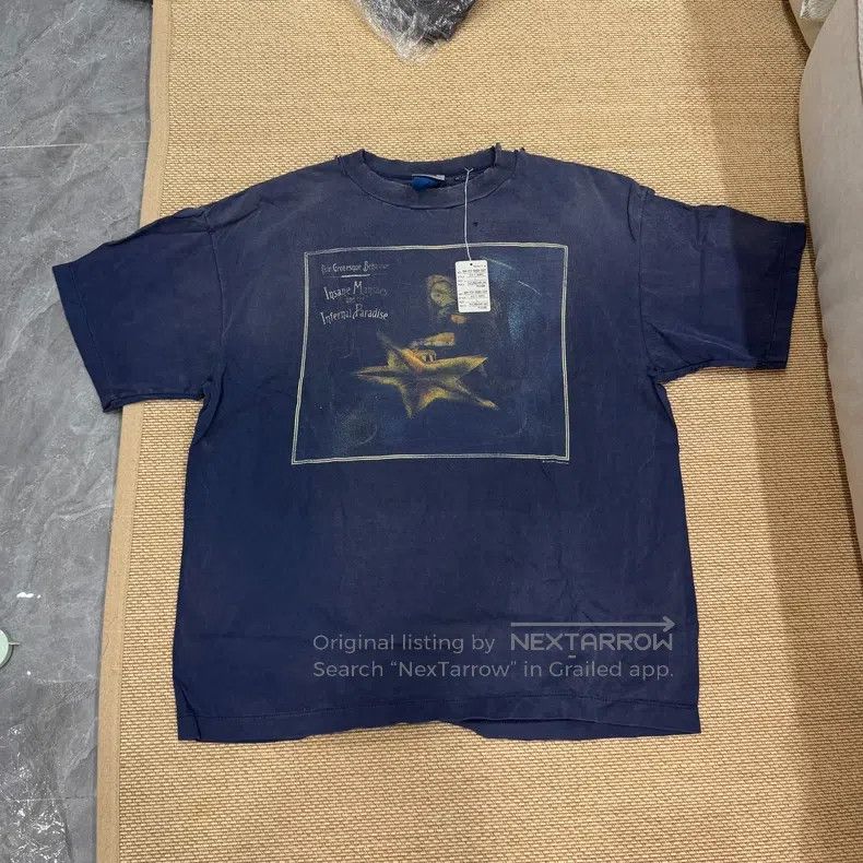 Saint Michael Saint Michael Collaboration starfish smile navy blue washe Size US L / EU 52-54 / 3 - 1 Thumbnail