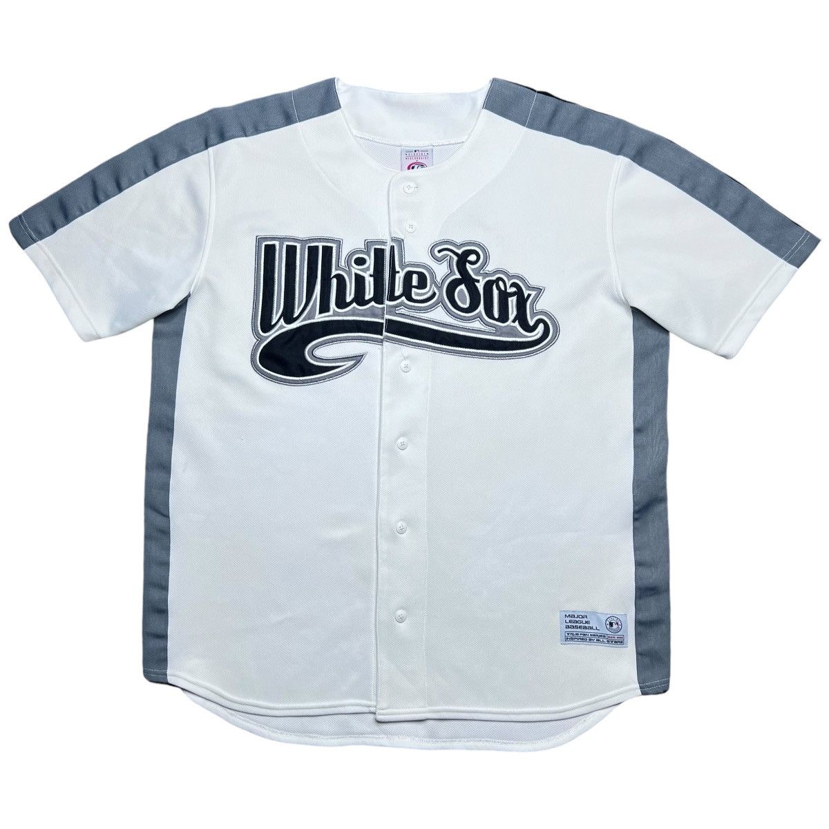 MLB × Vintage Vtg 2000s MLB Chicago White Sox Spell Out True Fan Jersey Size US L / EU 52-54 / 3 - 1 Thumbnail