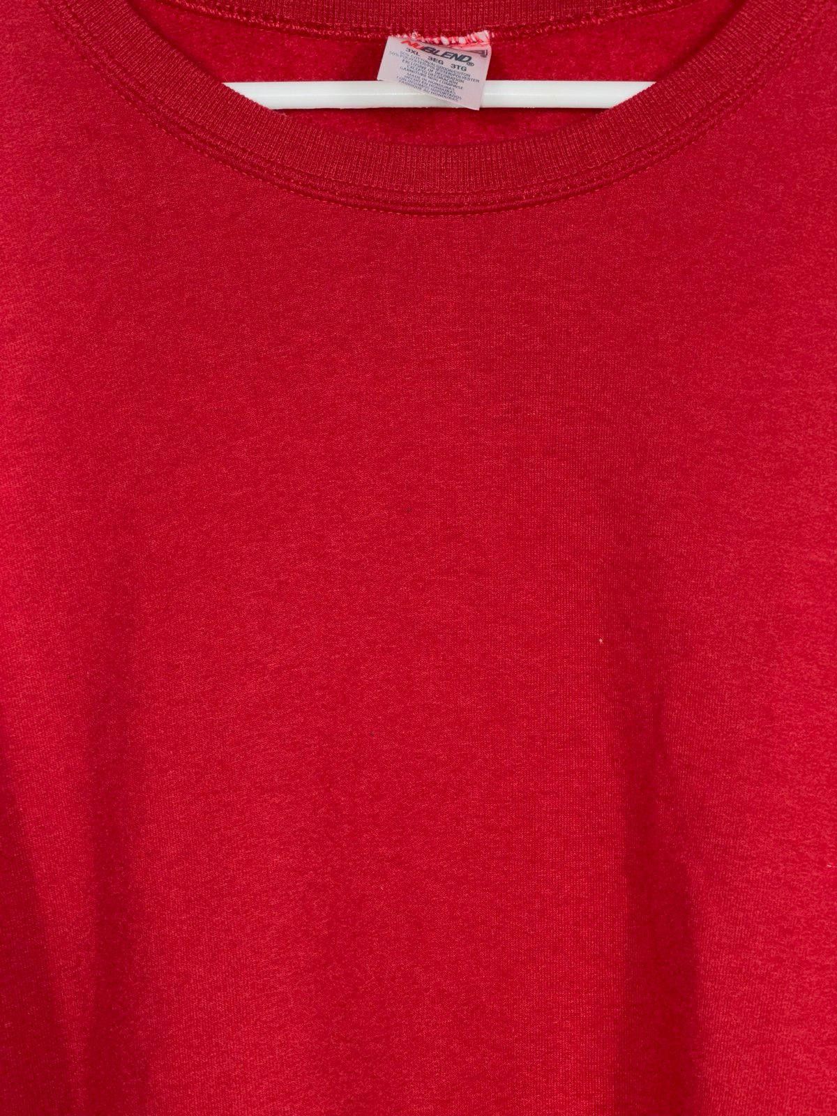Jerzees Jerzees NuBlend Red Crewneck Sweatshirt 3XL Size 3XL / US 20-22 - 2 Thumbnail