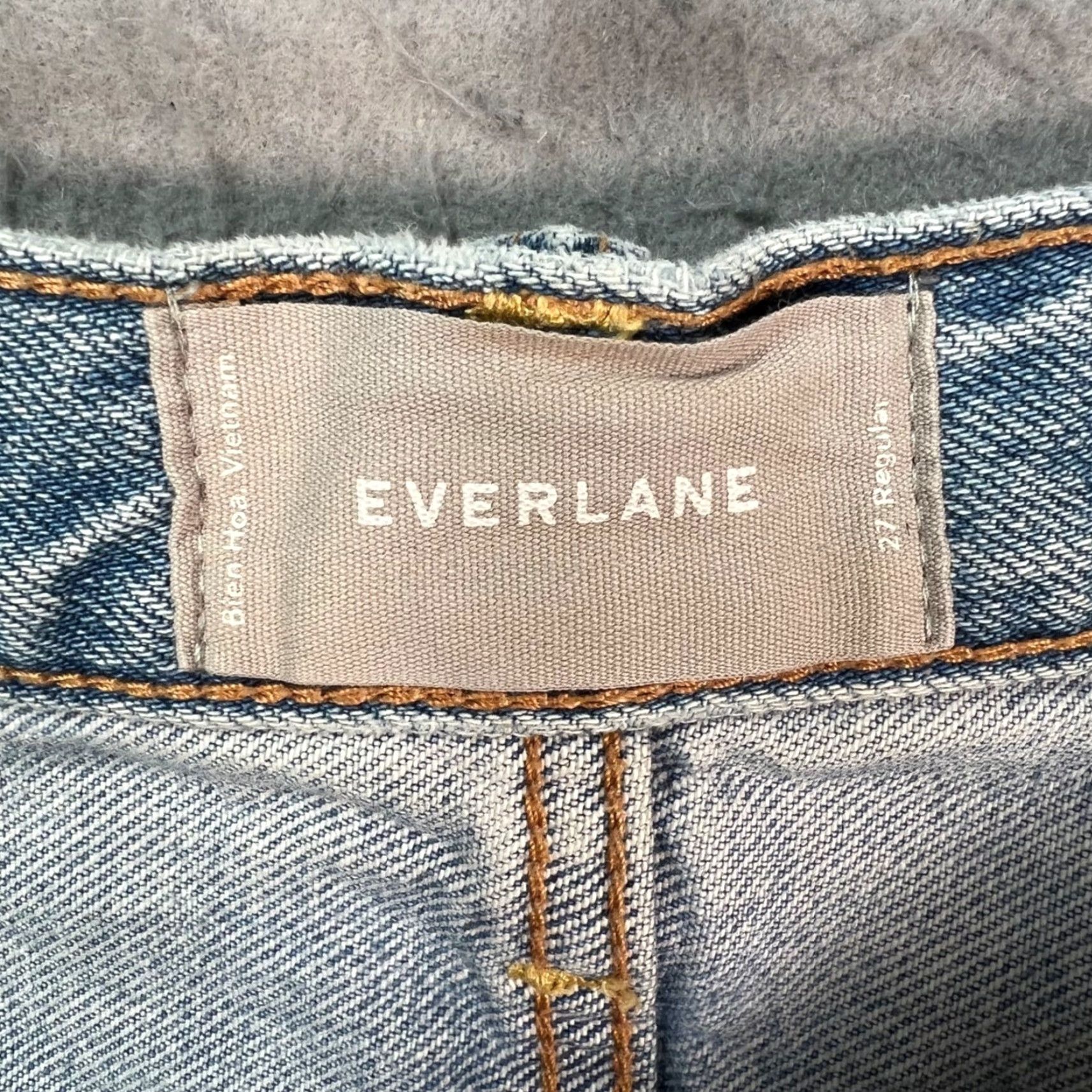 Everlane Everlane Jeans Women's Size 27 Boyfriend Light Wash Straight Leg Cotton Denim 5-Pocket Size 29" - 3 Thumbnail