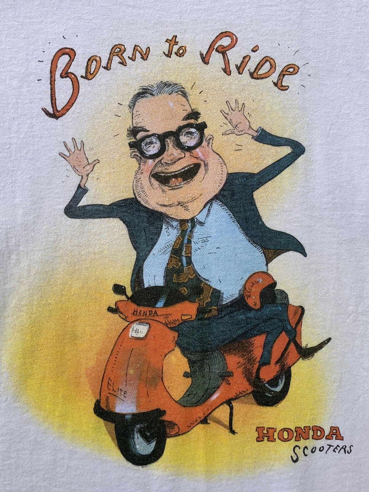 Honda × Vintage Vintage 90’s.. Born To Ride Honda Scooters T Shirts Size US XL / EU 56 / 4 - 10 Thumbnail