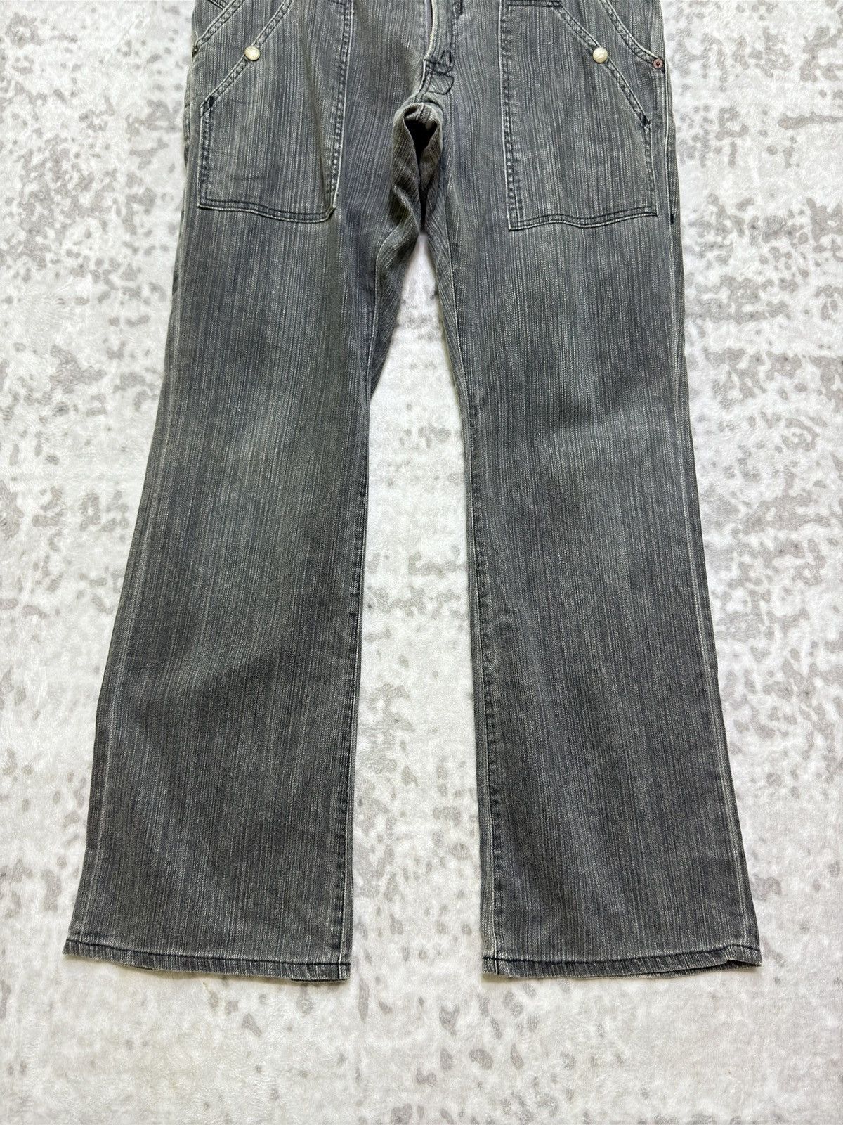 Japanese Brand Vintage Blueway Pinstriped Double Pocket Worker Style Size US 36 / EU 52 - 6 Thumbnail