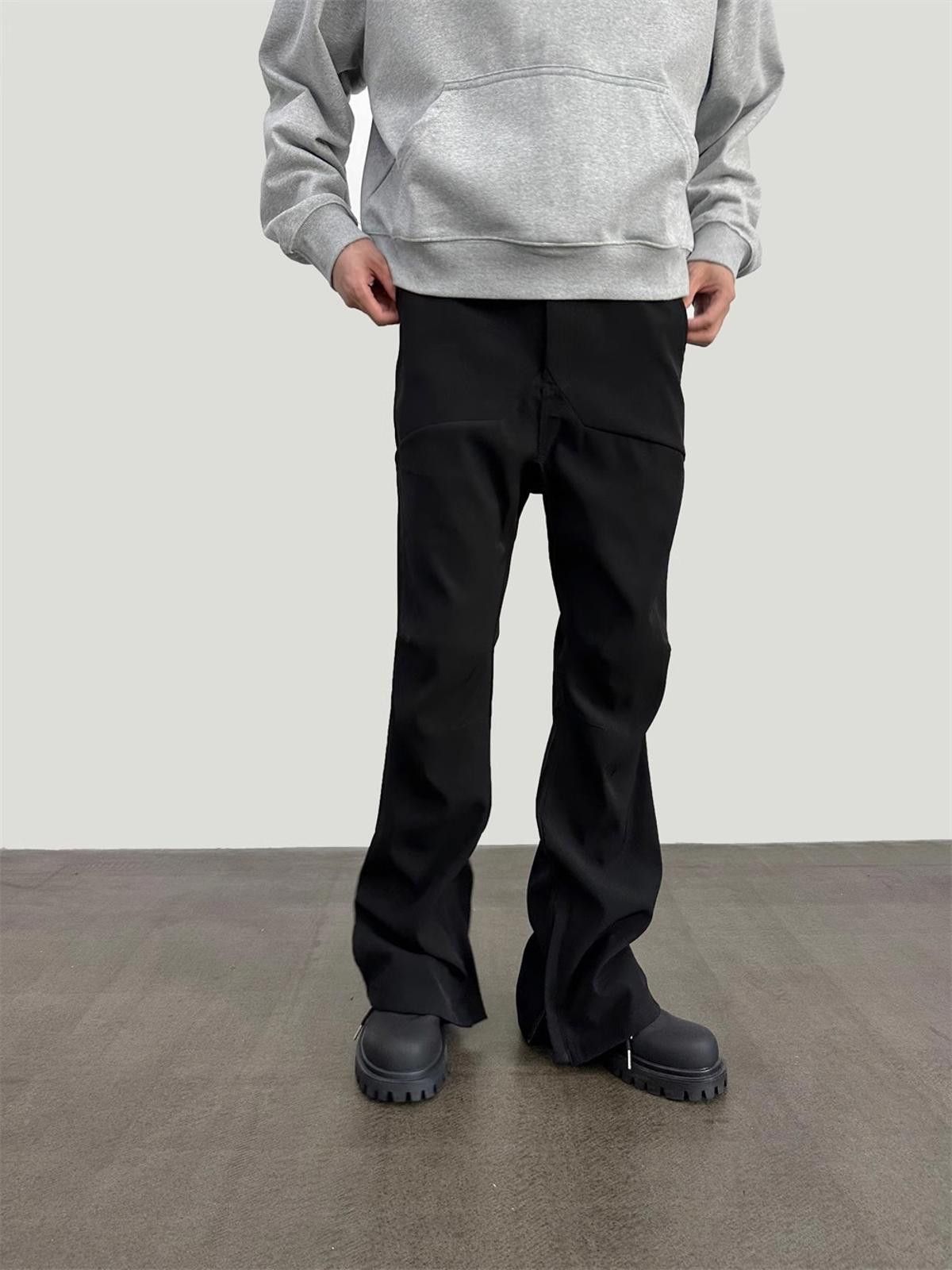 Vintage Stacked Flared Ankle Zipper Flared Pants Size US 32 / EU 48 - 2 Thumbnail