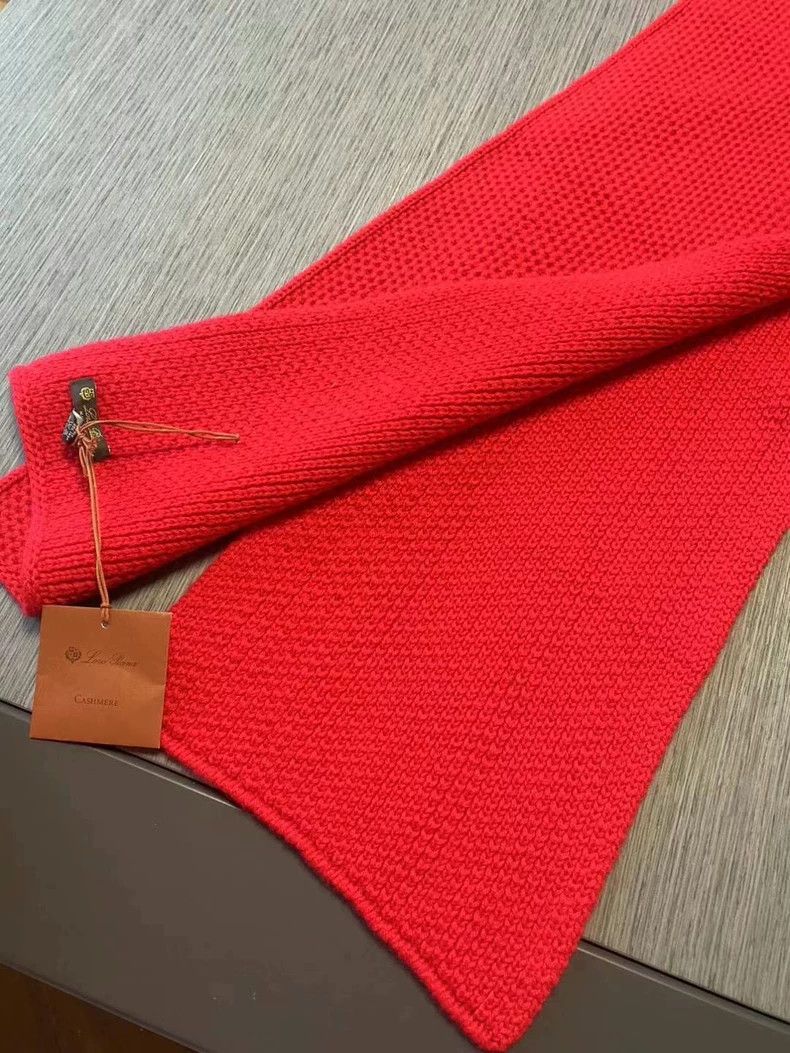 Loro Piana LORO PIANA Red cashmere scarf Size ONE SIZE - 2 Thumbnail