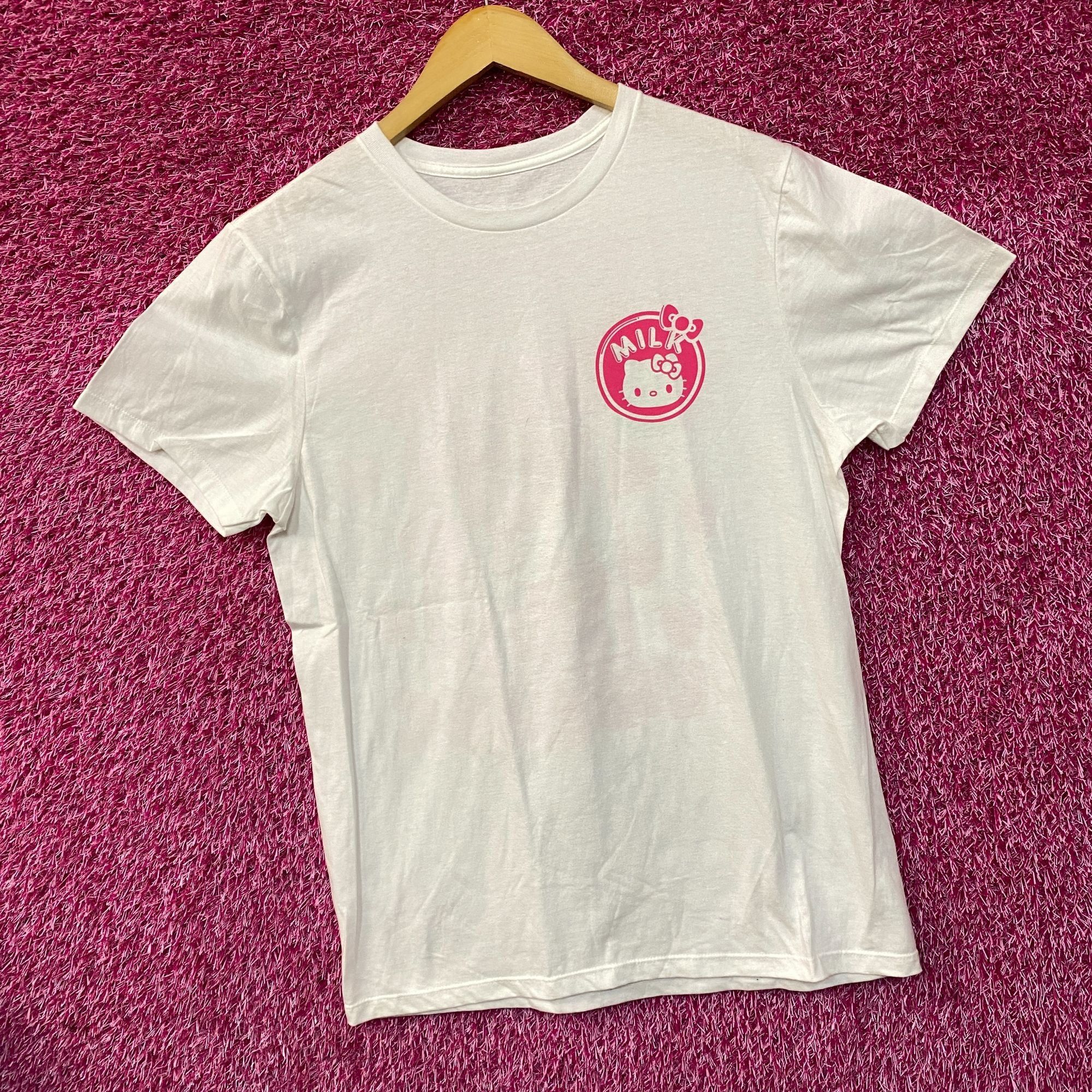 Other Hello Kitty Strawberry Milk Kawaii Graphic Design T-Shirt Sm Size US S / EU 44-46 / 1 - 4 Thumbnail